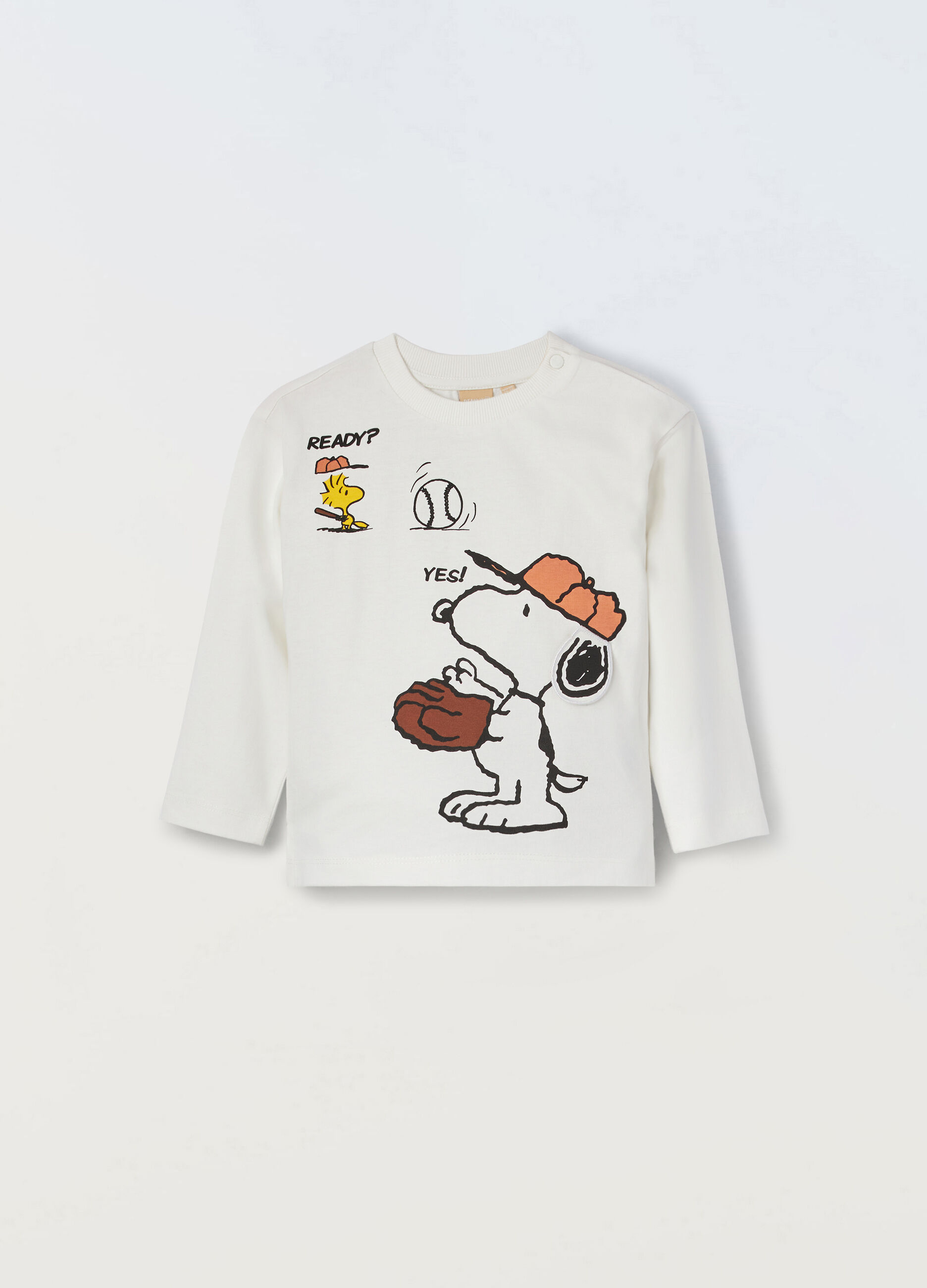 T-shirt Snoopy in puro cotone neonato_0