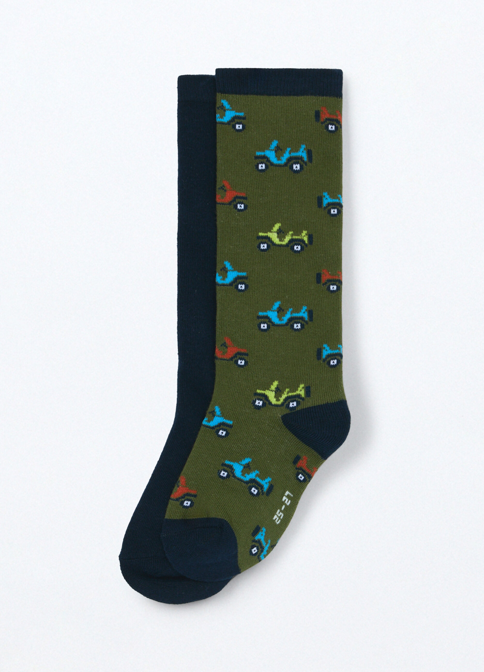 Pack 2 calze lunghe misto cotone bambino_0