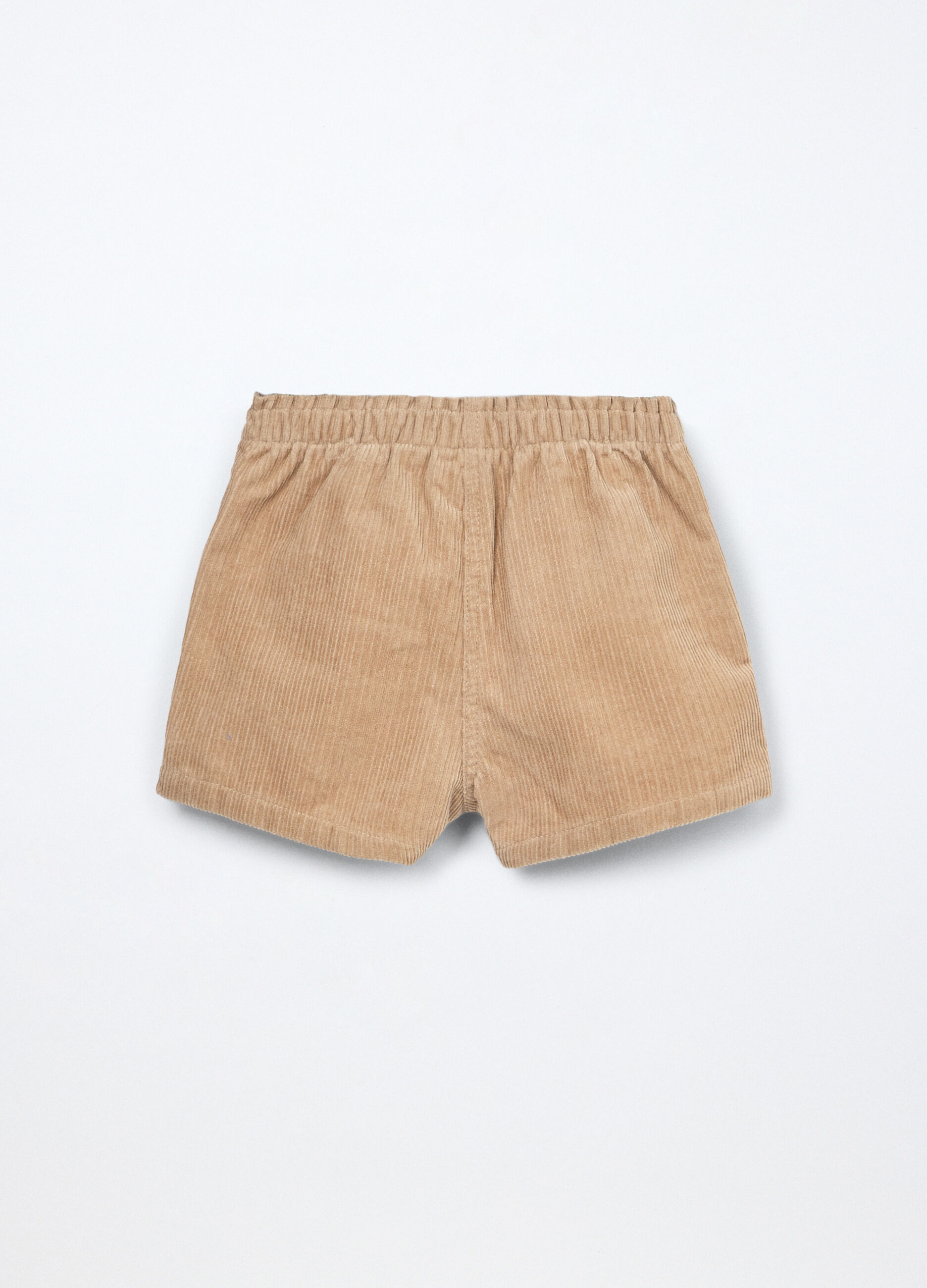 Shorts in velluto a coste neonata_1