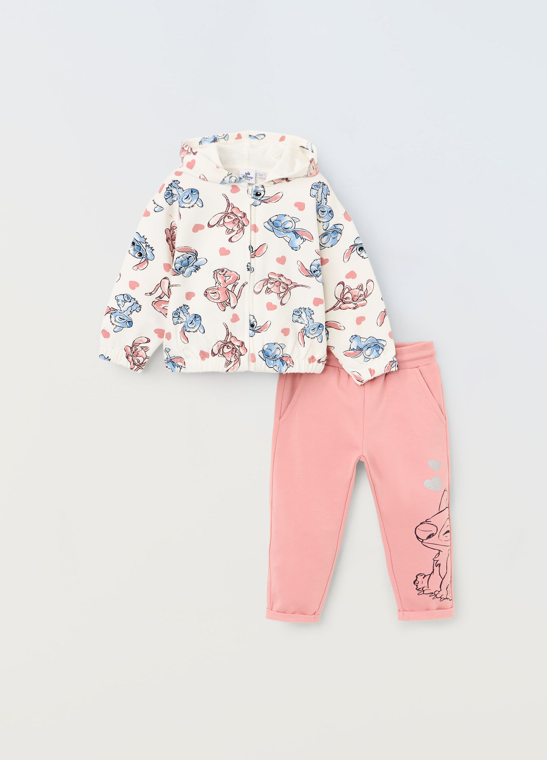 Jogging set in cotone stretch neonata_0