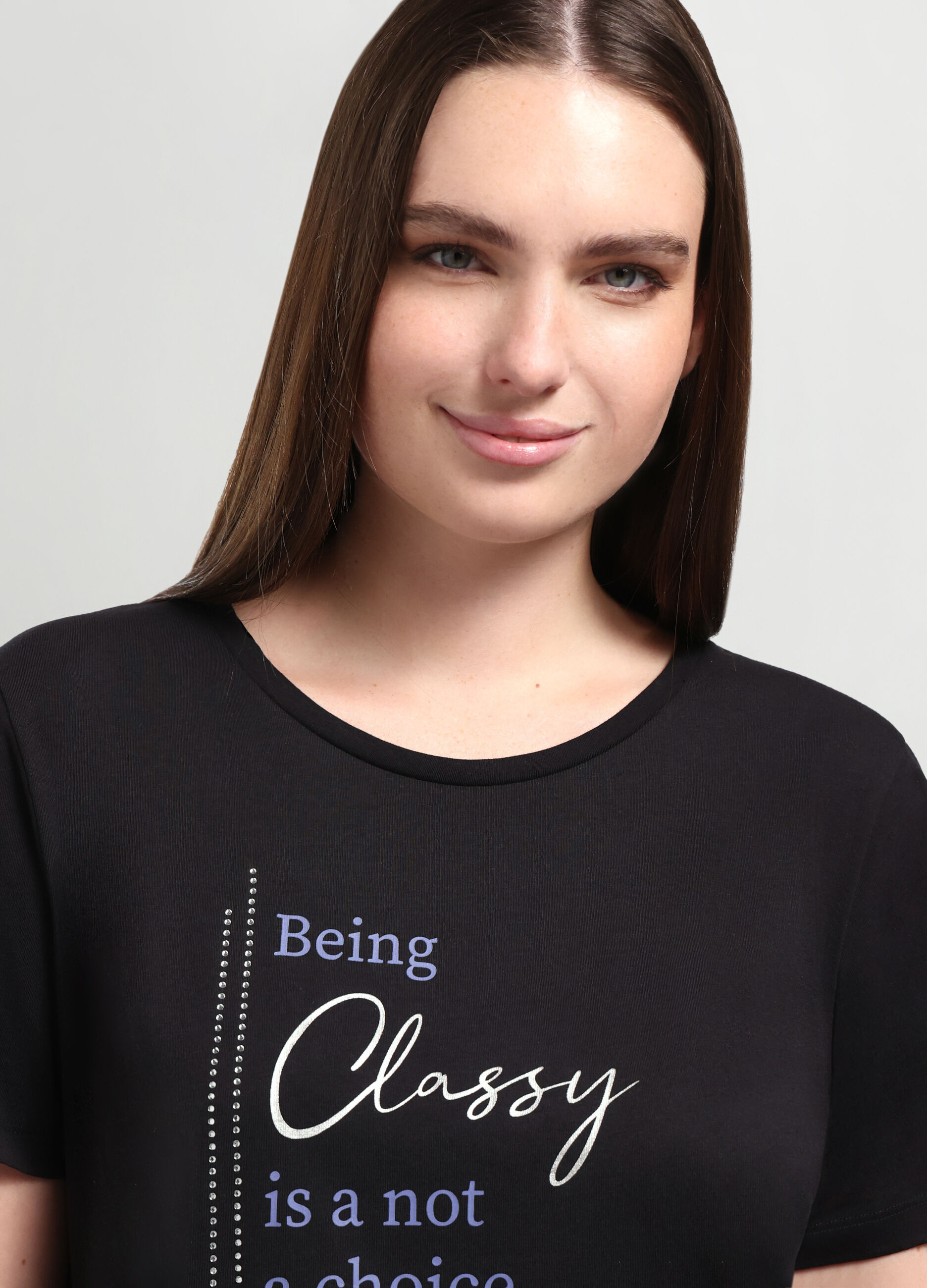 T-shirt in puro cotone donna curvy_2