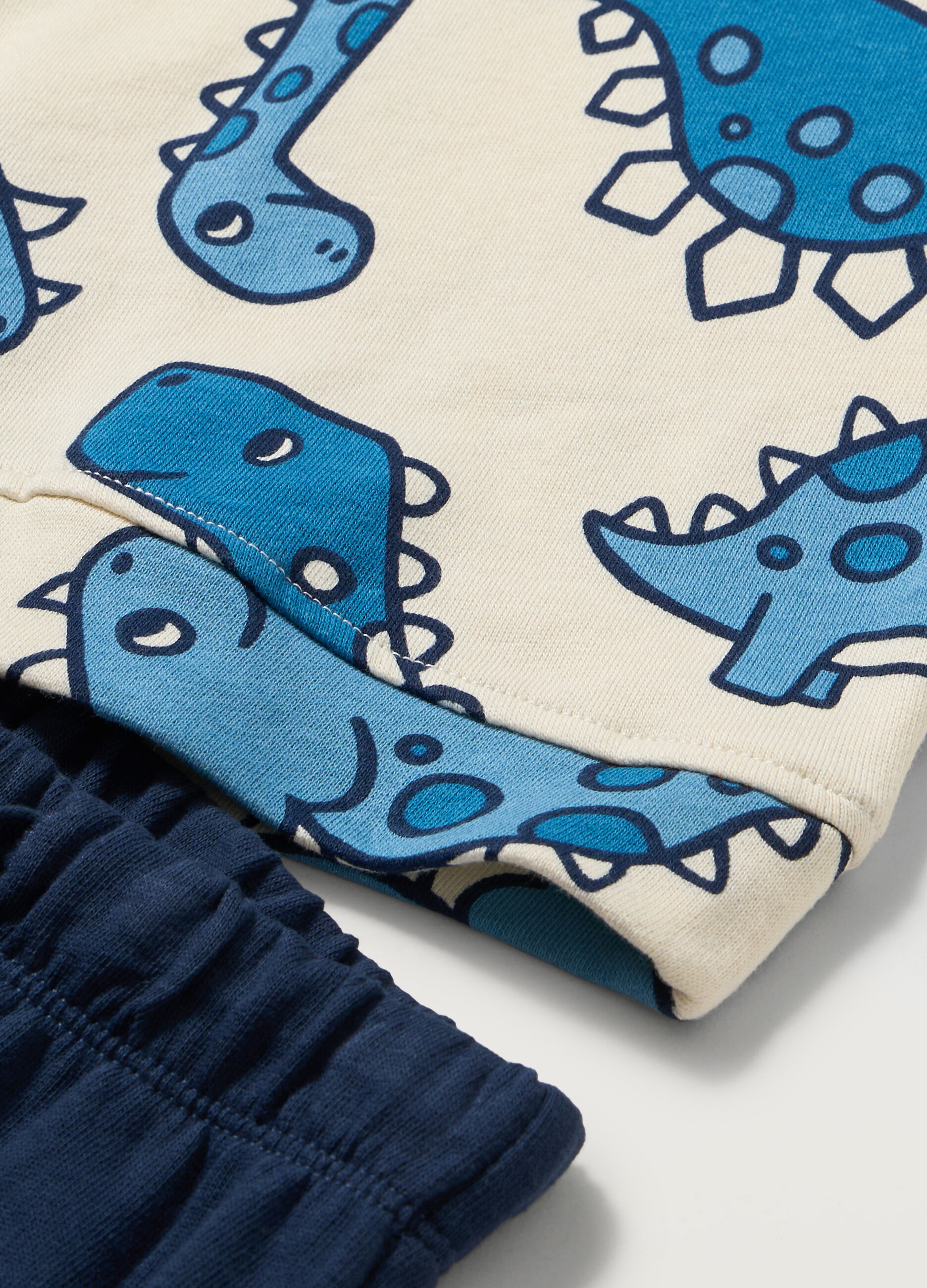 Jogging set in french terry con applicazioni neonato_1