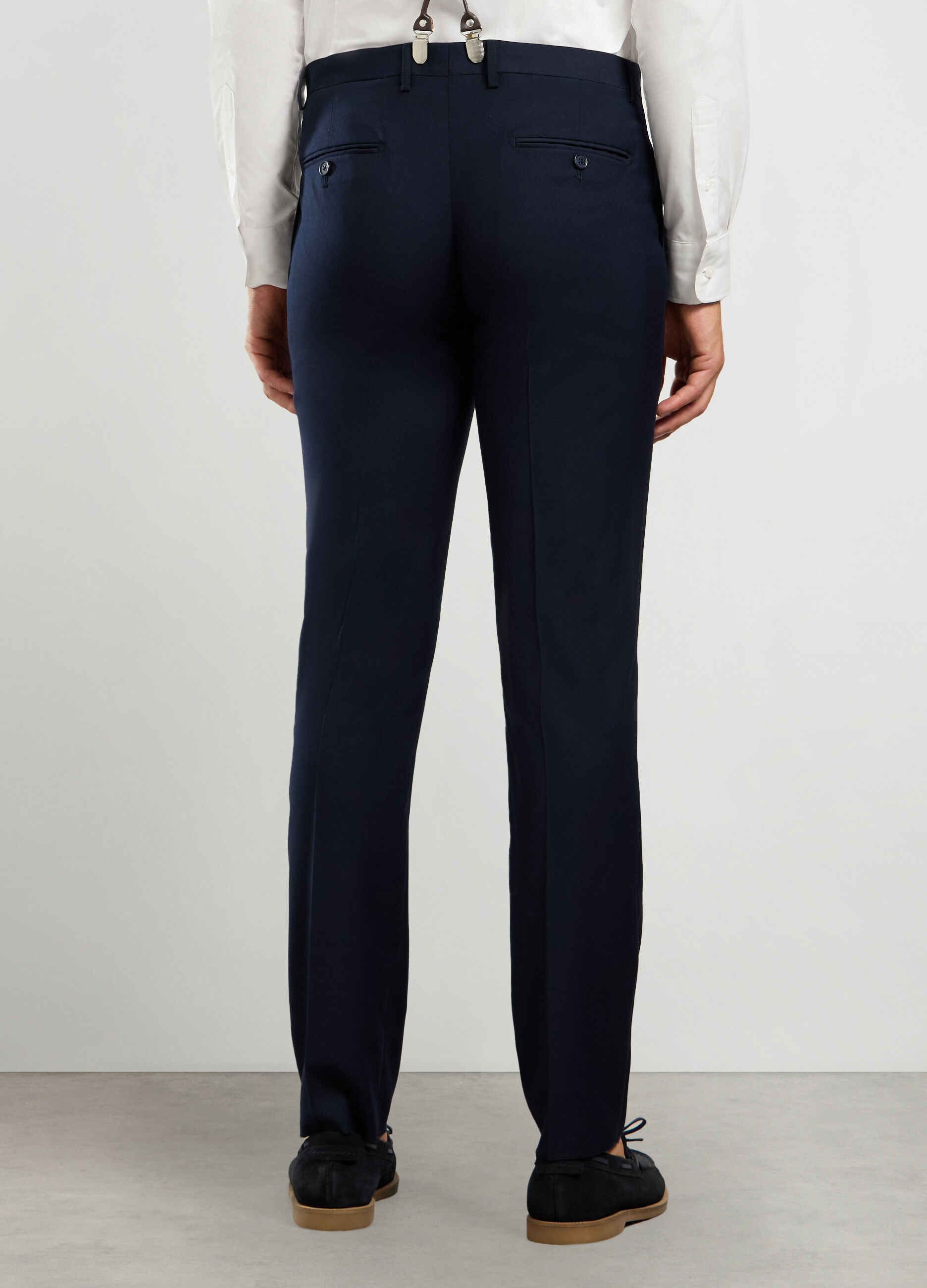 Pantalone slim fit in tessuto stretch uomo_1