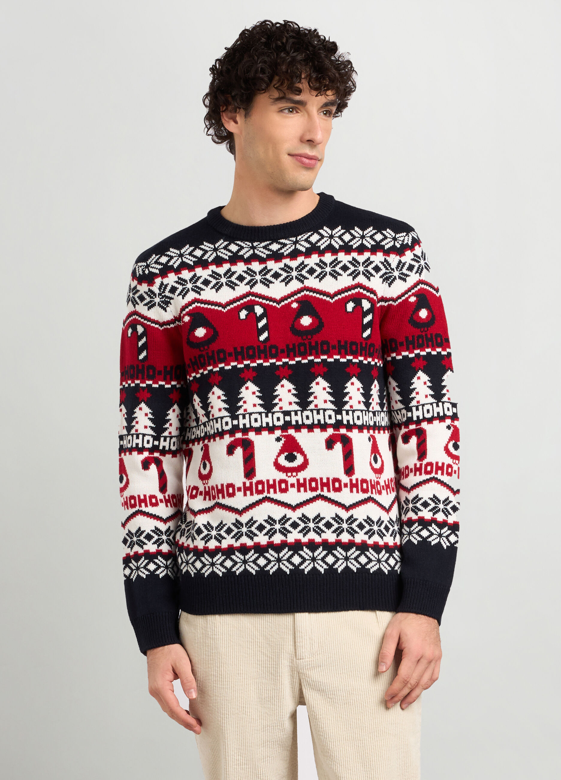 Maglione girocollo natalizio uomo_0