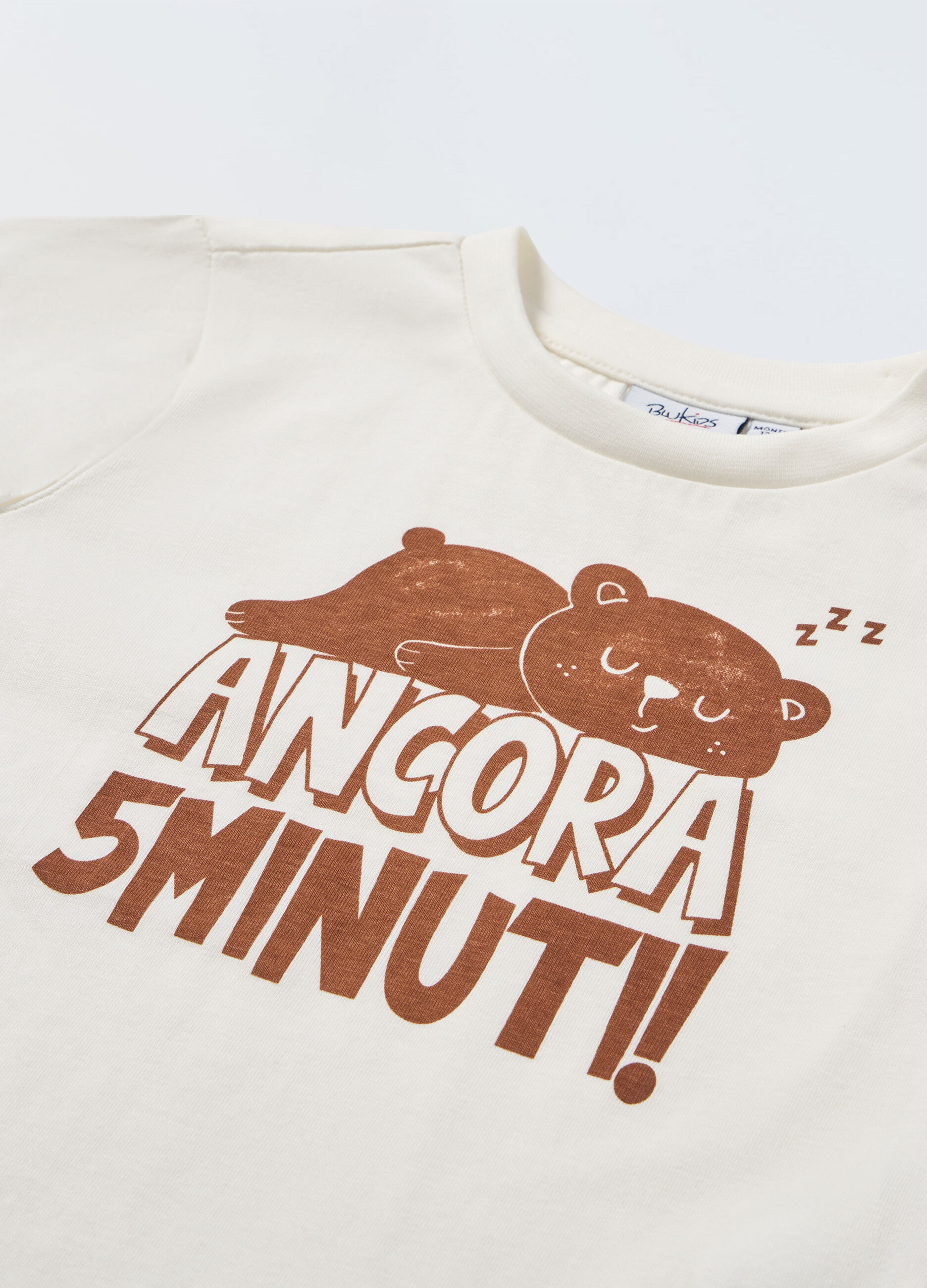 T-shirt a maniche lunghe in puro cotone neonato_1