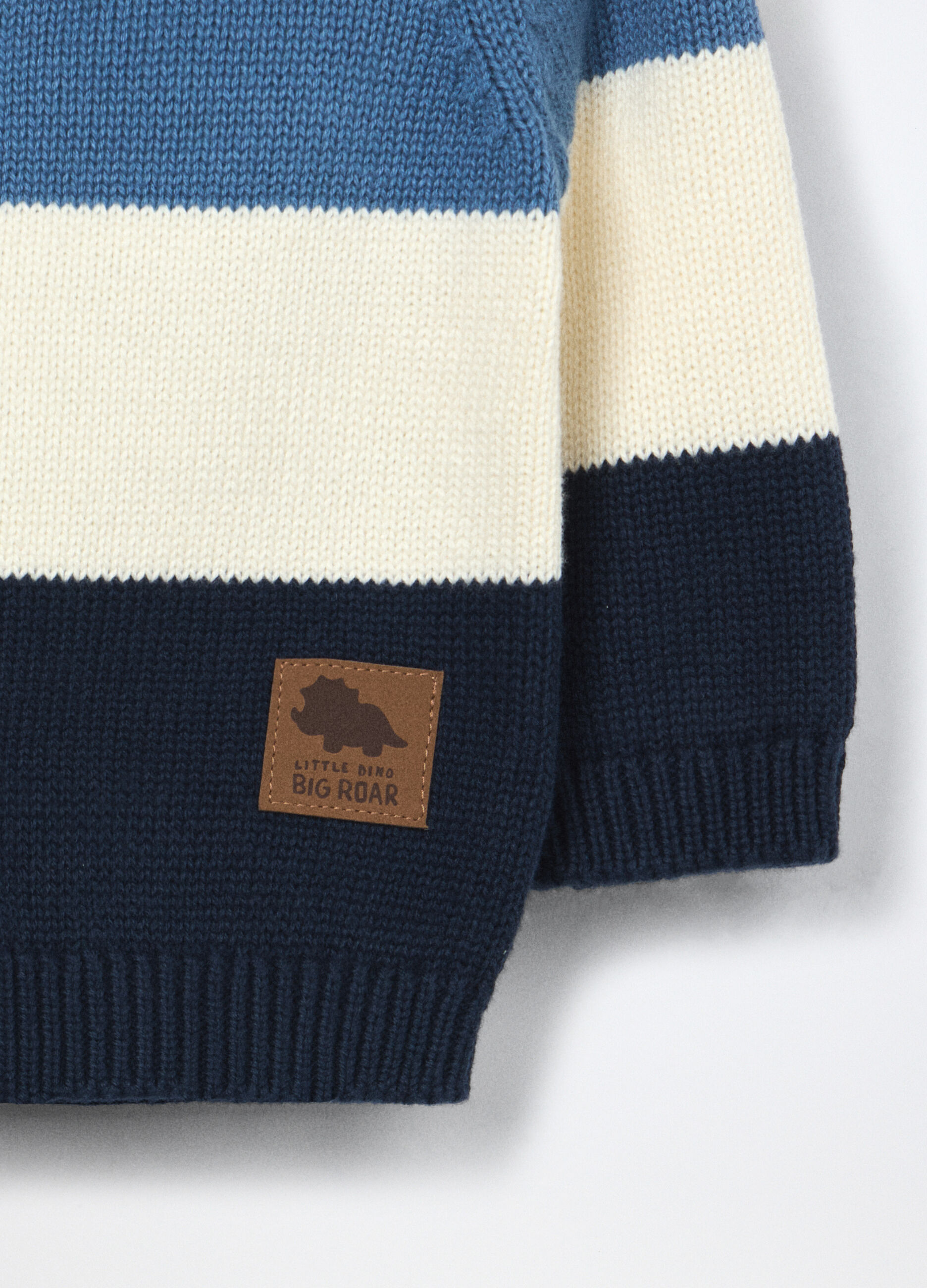 Cardigan tricot in puro cotone neonato_2