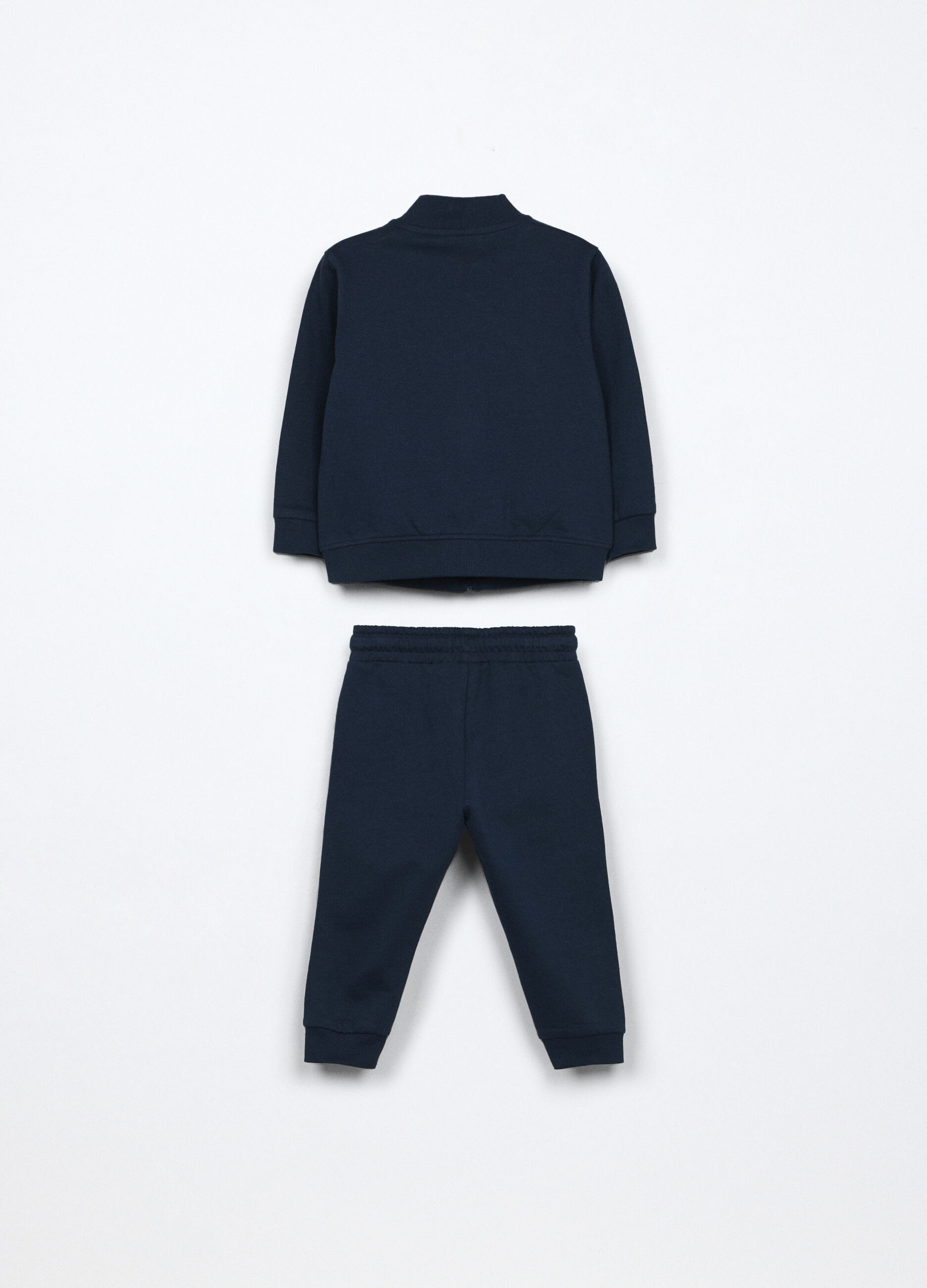 Jogging set in french terry di puro cotone neonato_1