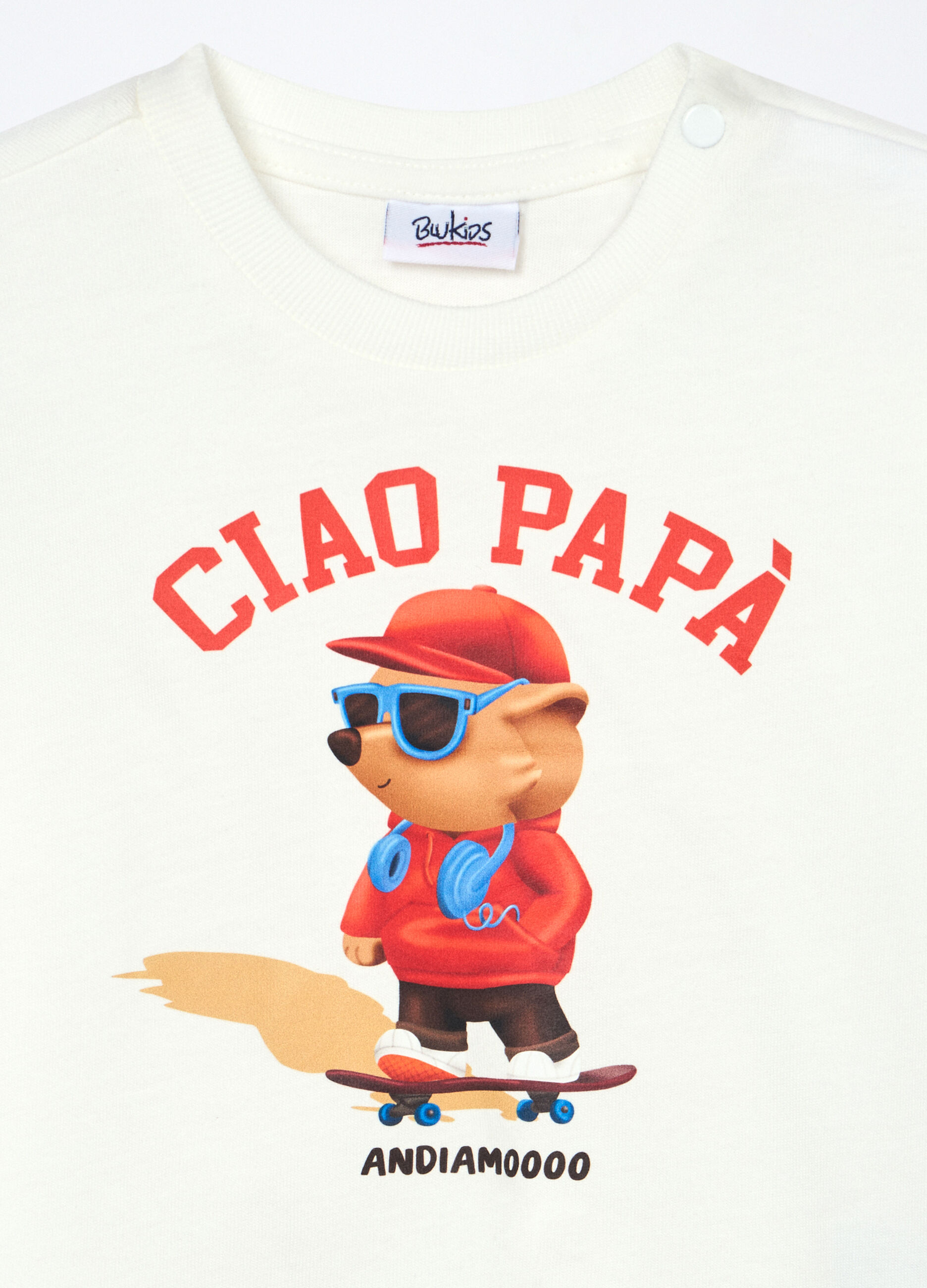 T-shirt in jersey di puro cotone neonato_2