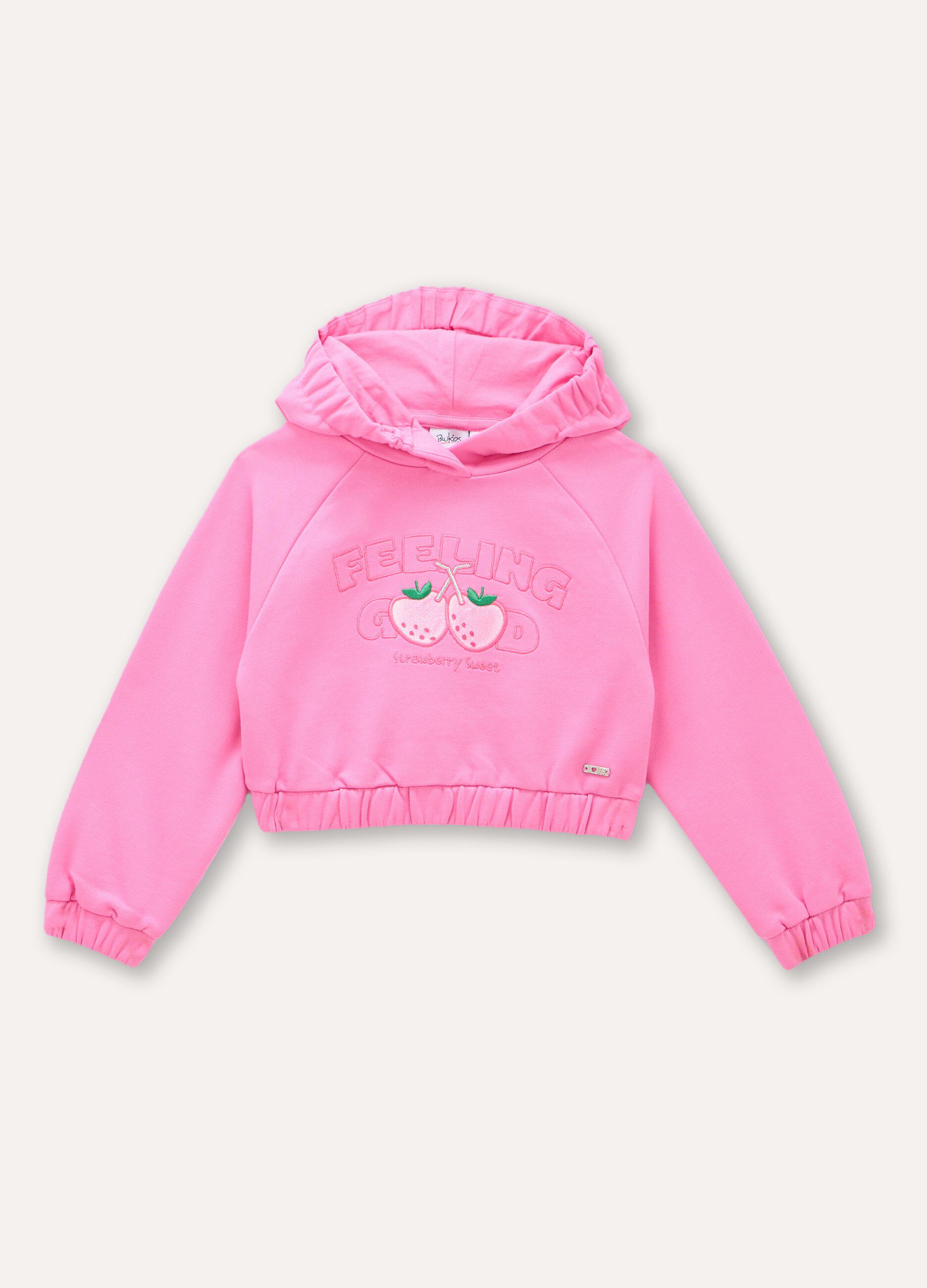 Felpa in misto cotone bambina_0