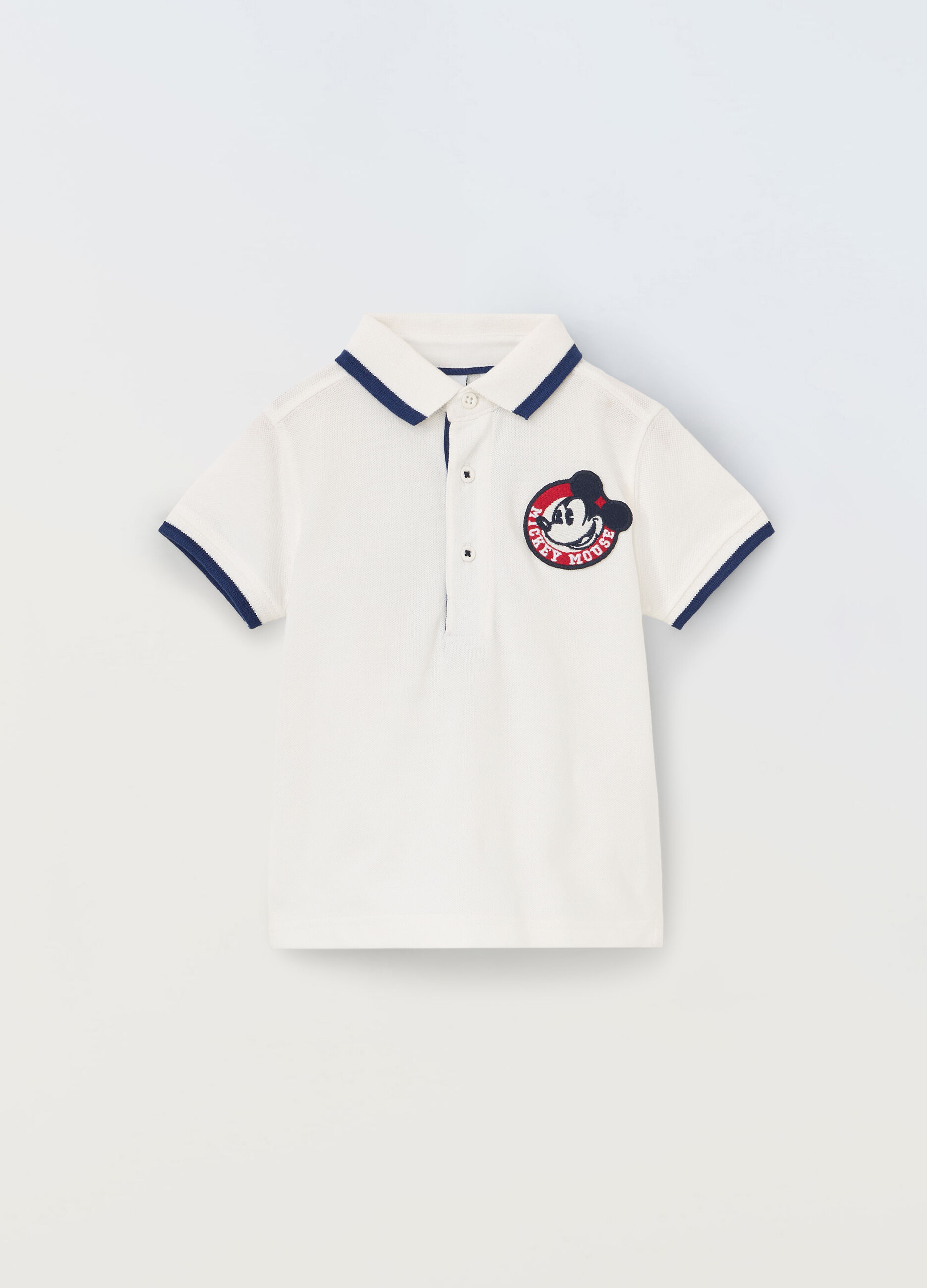 Polo in puro cotone piquet neonato_0