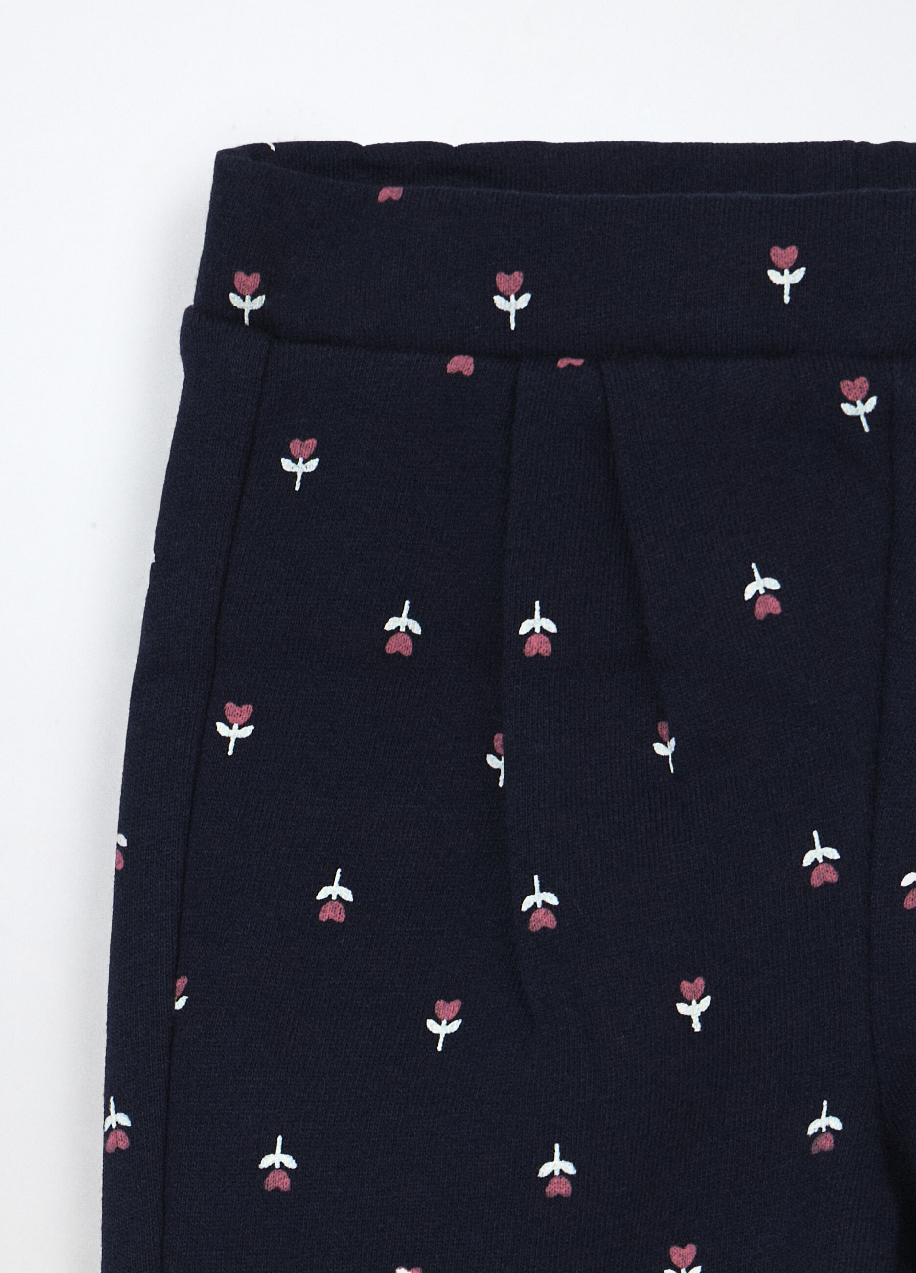 Jogger in french terry di puro cotone neonata_2