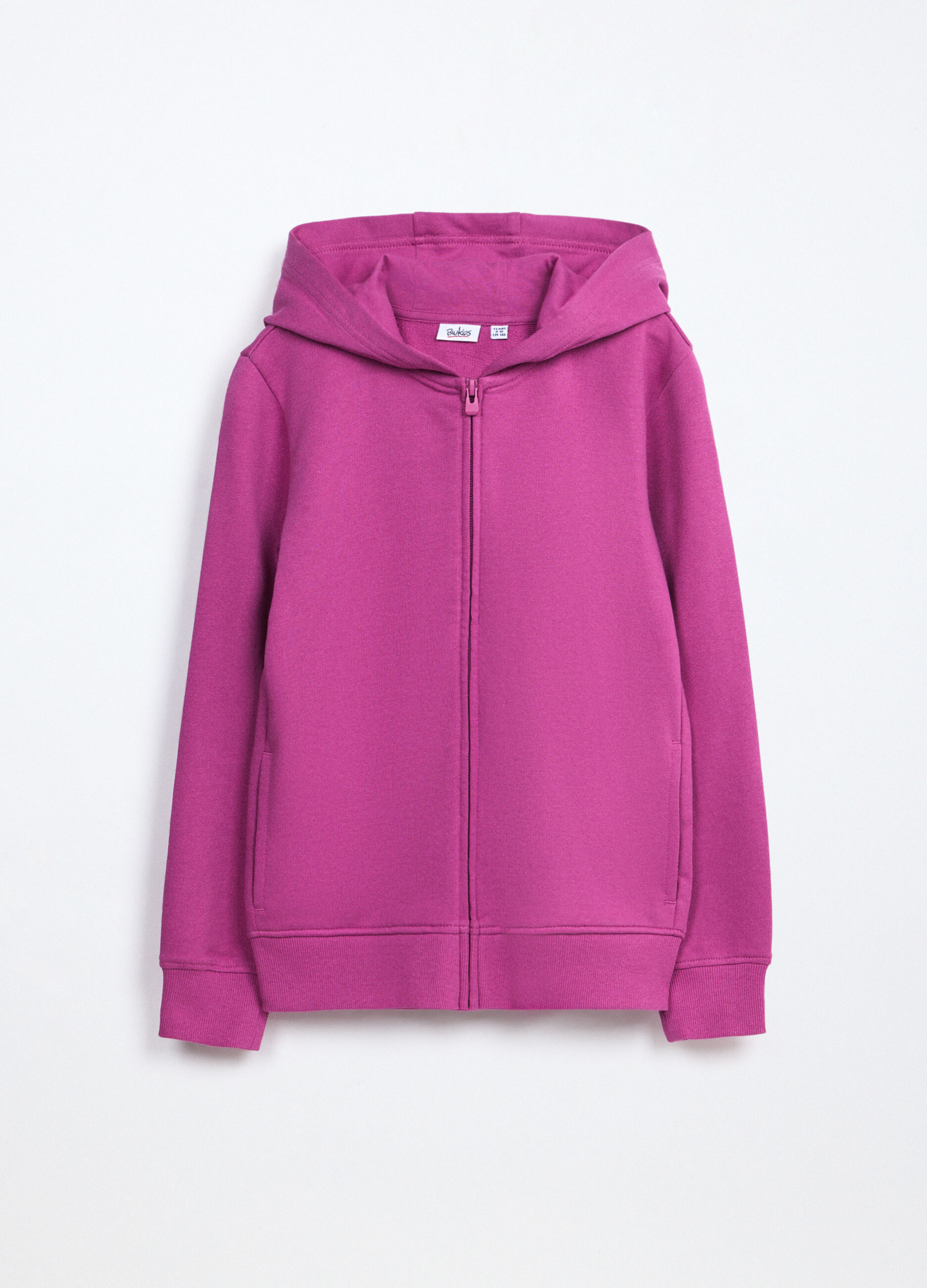 Felpa in french terry di puro cotone bambina_0