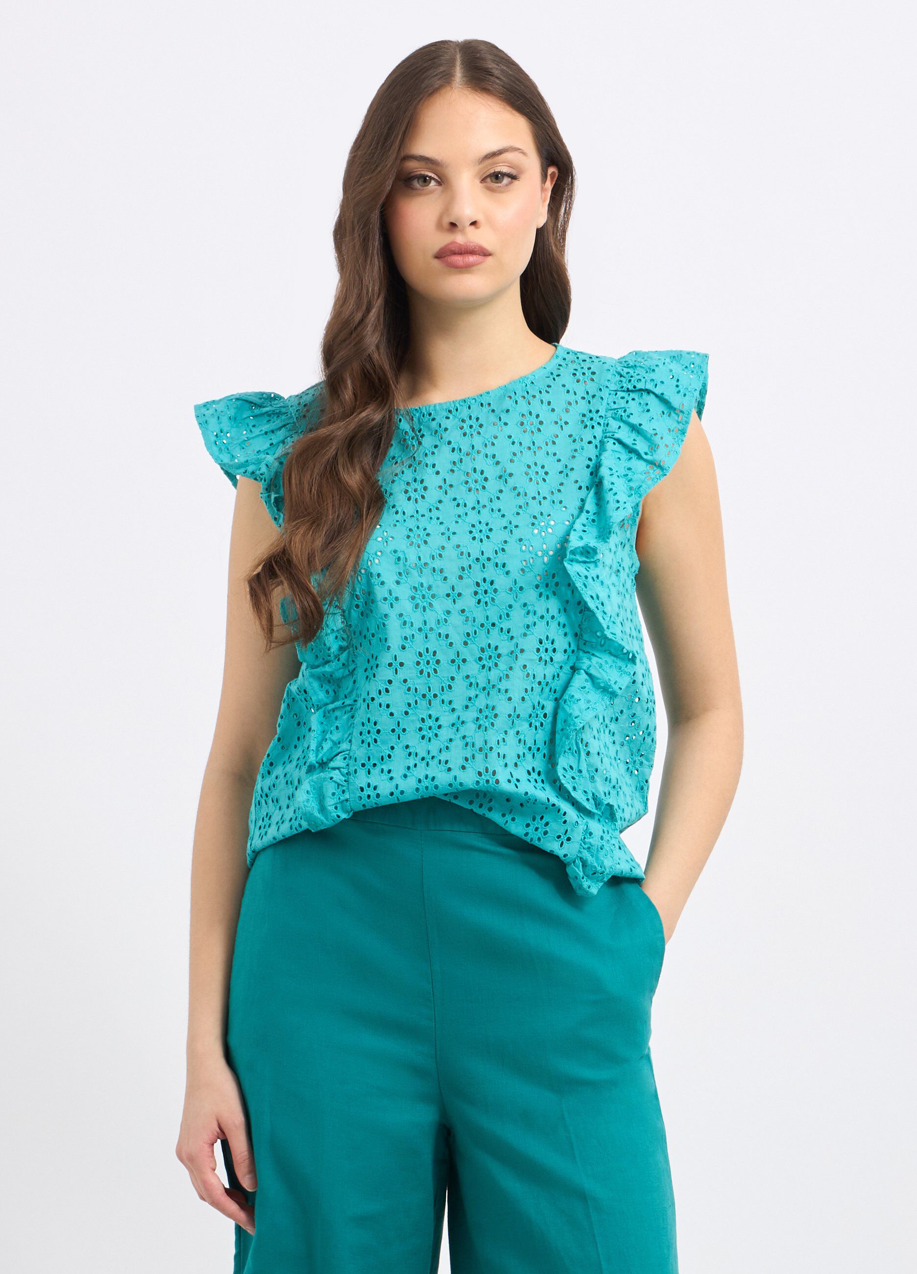 Top in puro cotone sangallo donna_0