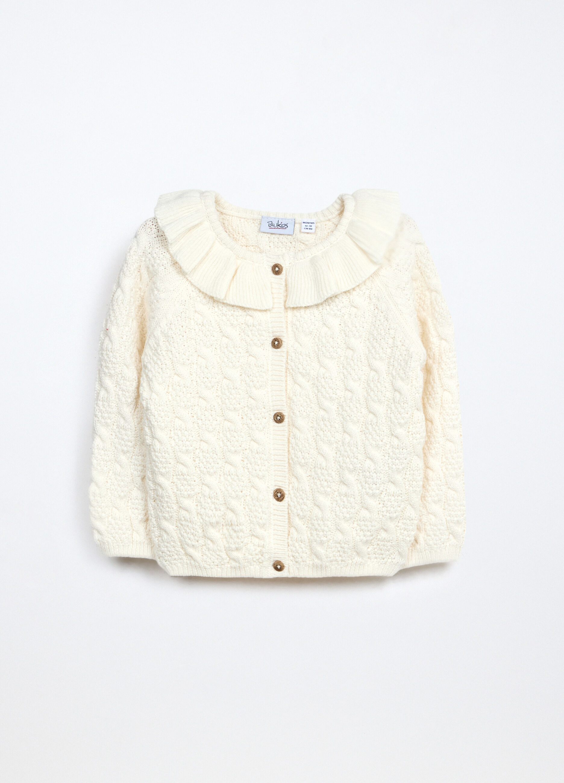 Cardigan tricot in puro cotone neonata_0