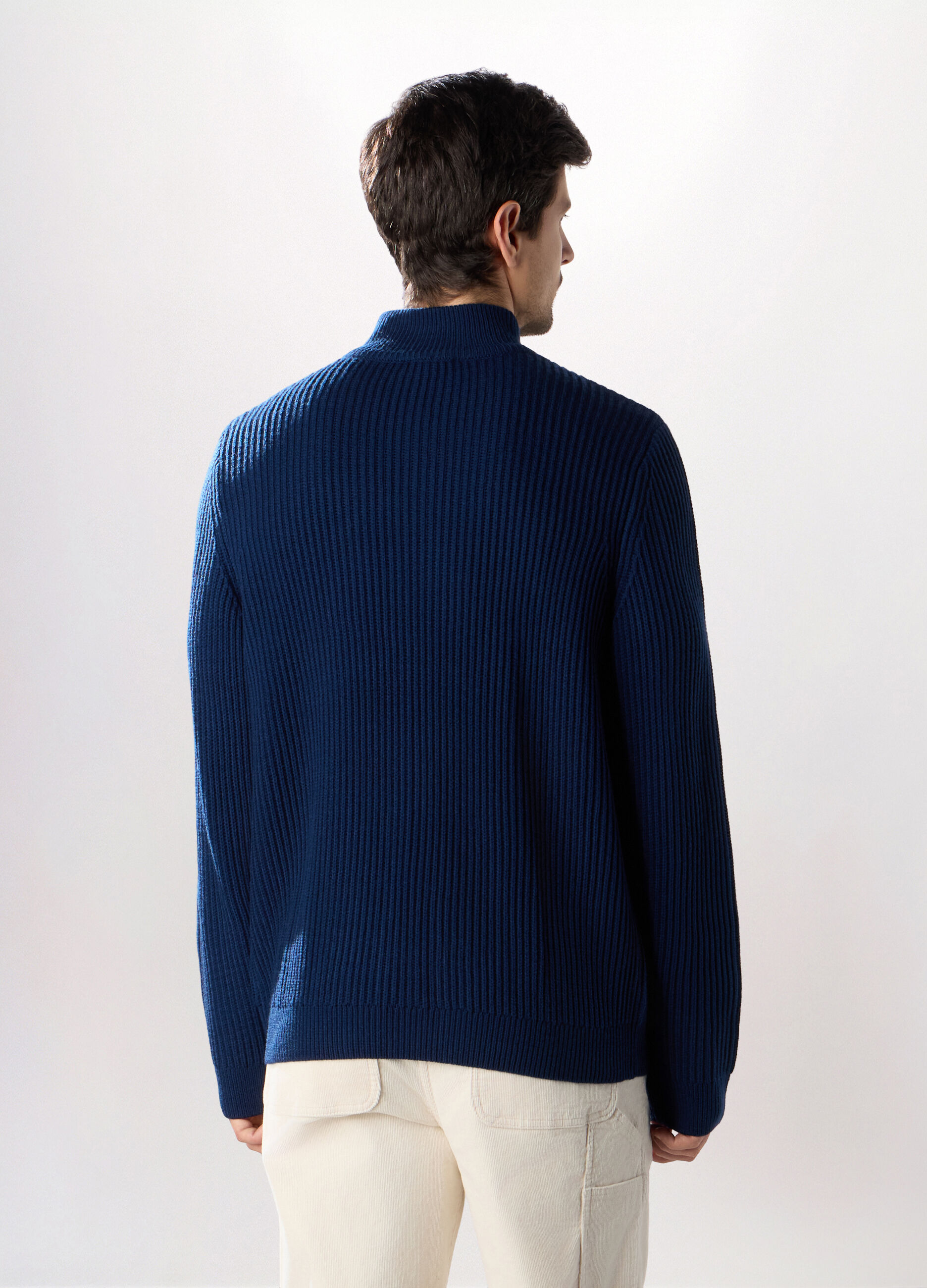 Maglione lupetto con bottoni uomo_1