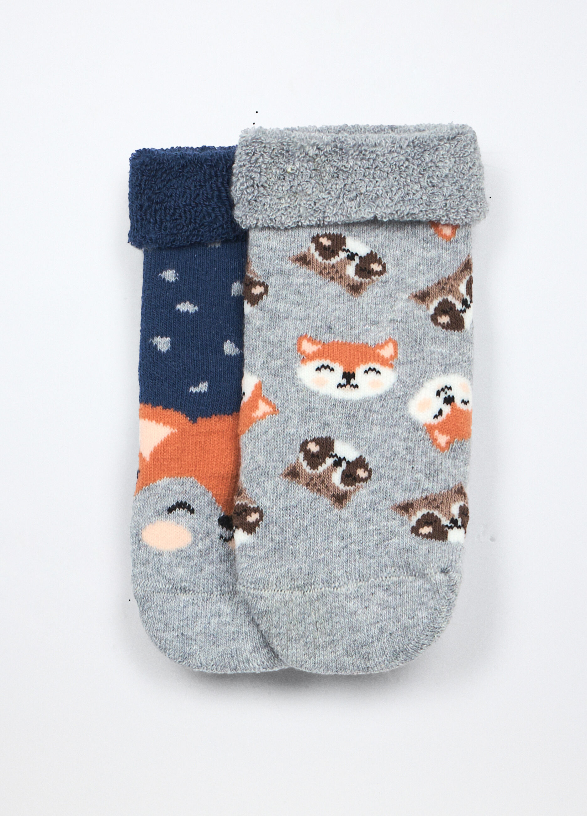 Pack 2 calzini antiscivolo in spugna neonato_0