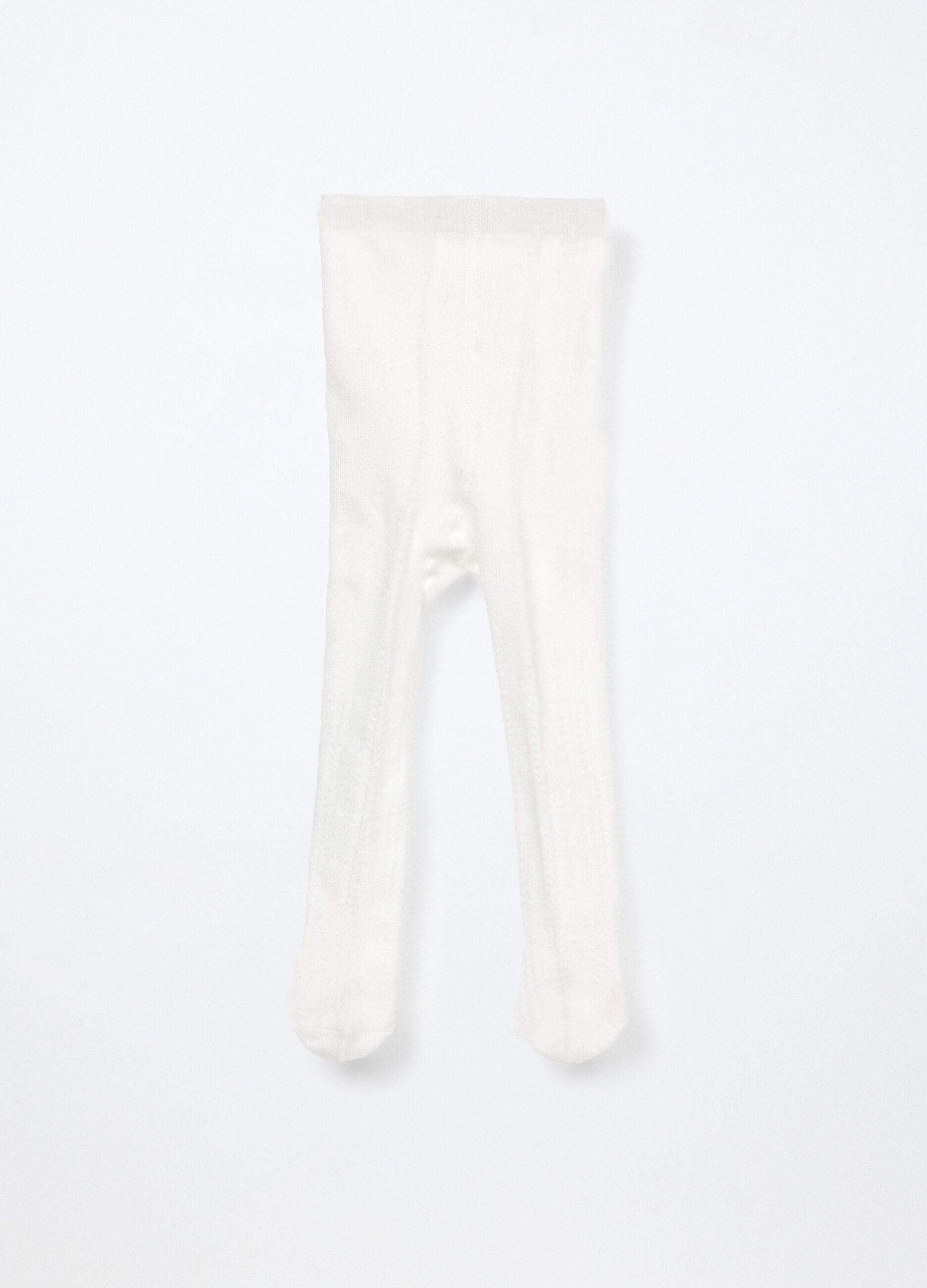 Collant misto cotone jacquard neonata_0