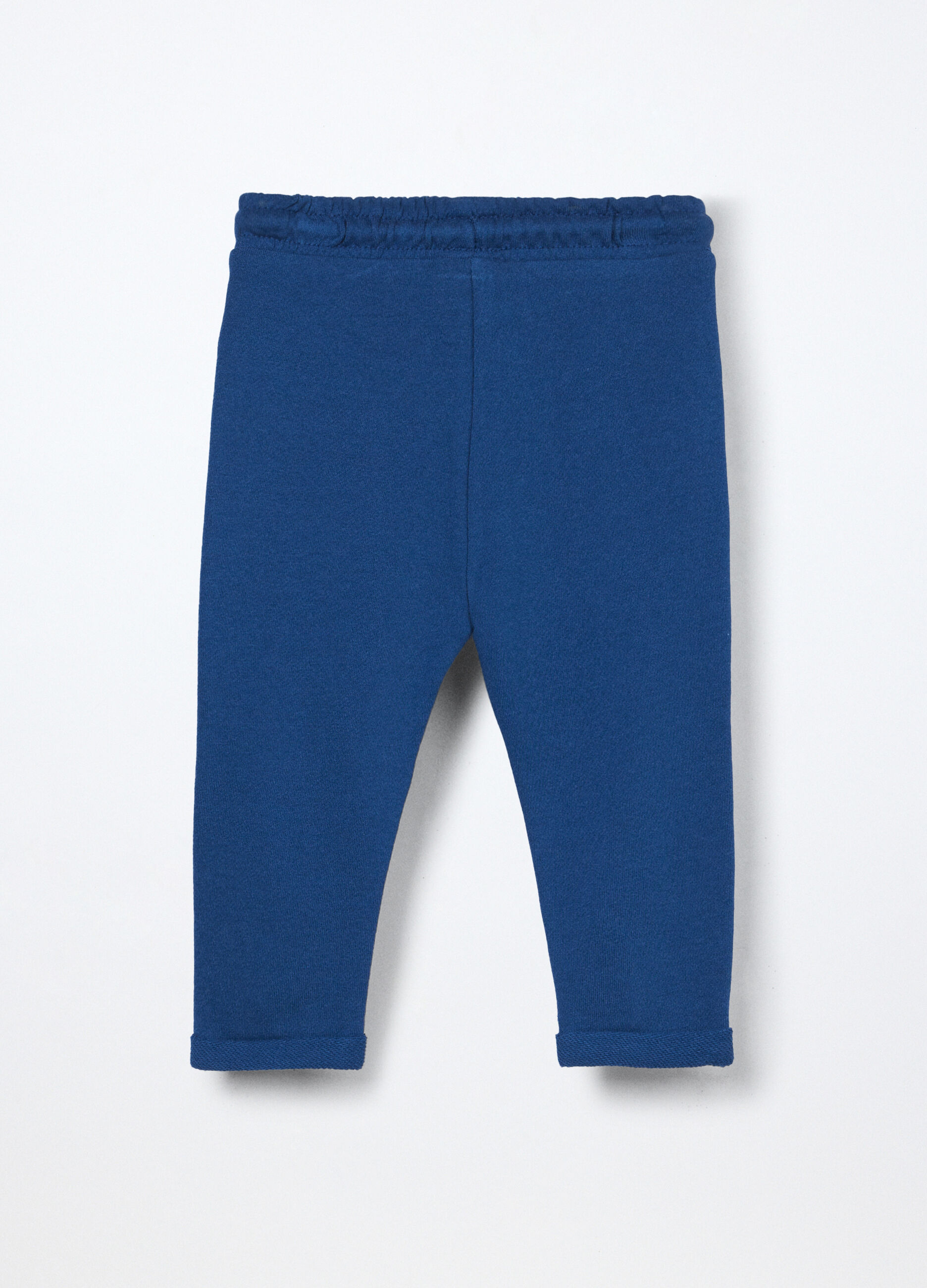 Jogger in french terry di puro cotone neonato_1