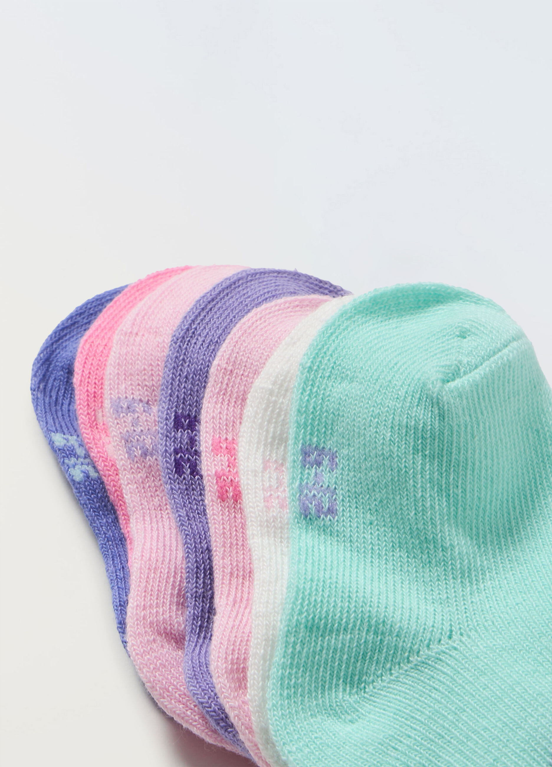 Pack 7 calzini in cotone stretch neonata_1