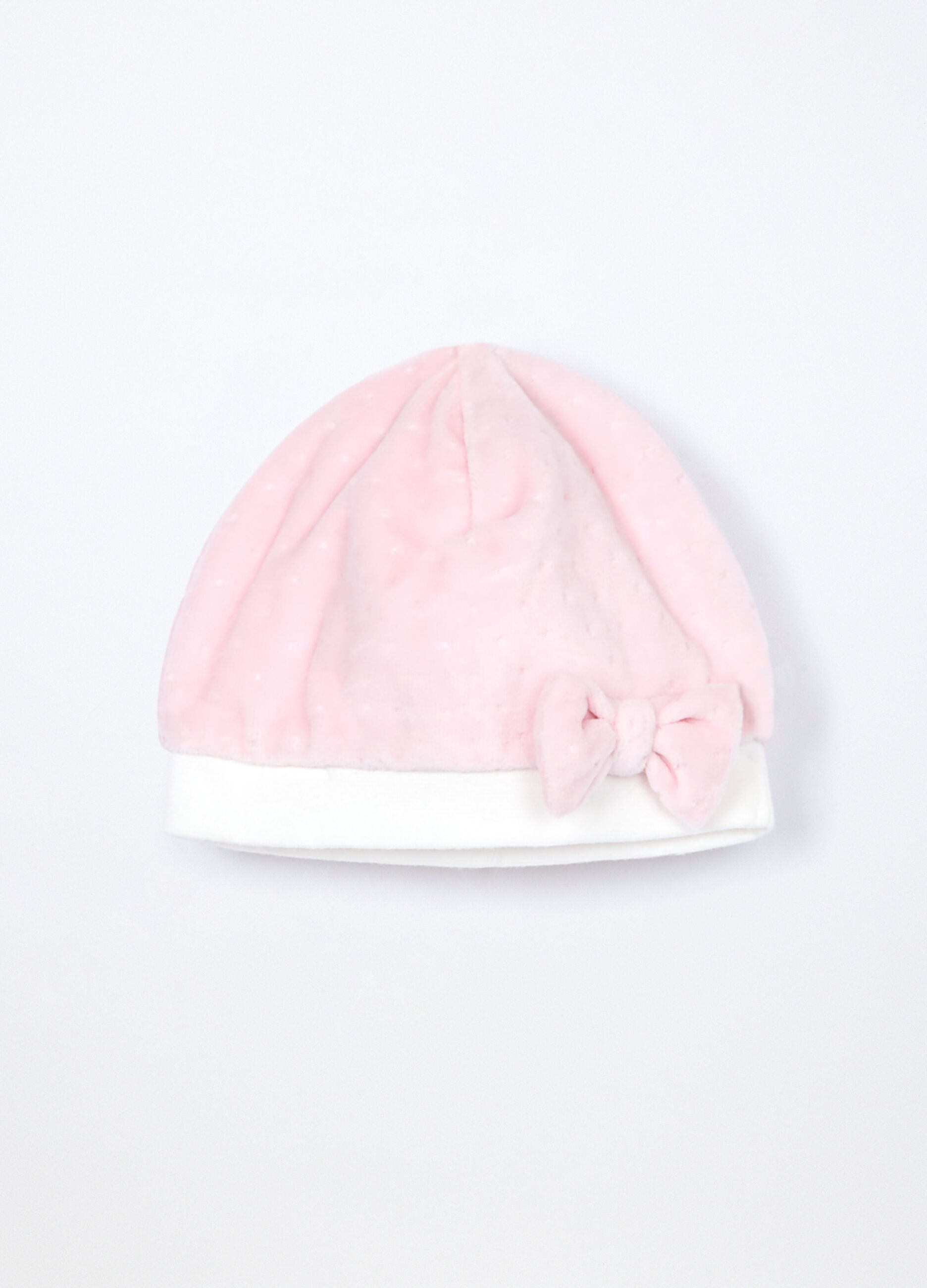 Berretto misto cotone velour_0