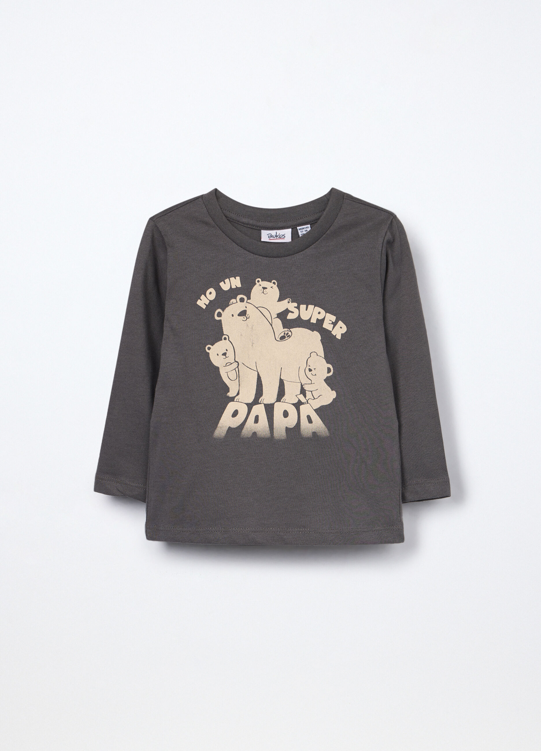 T-shirt in jersey di puro cotone neonato_0