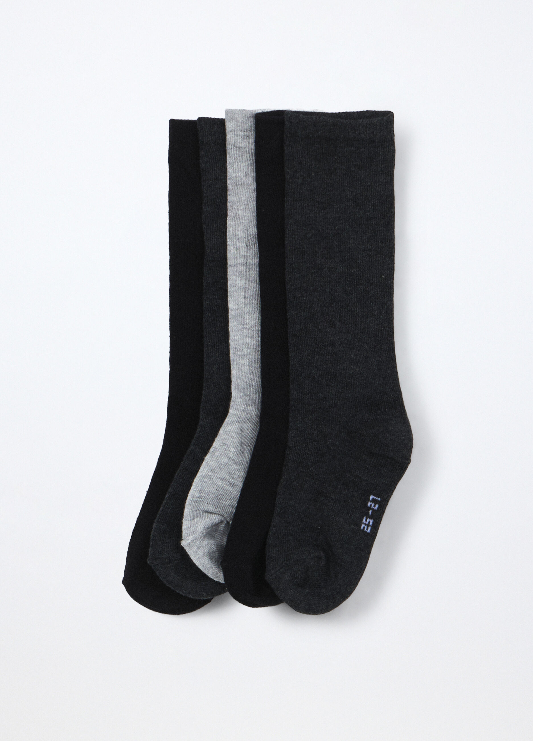 Pack 5 calze lunghe misto cotone bambino_0