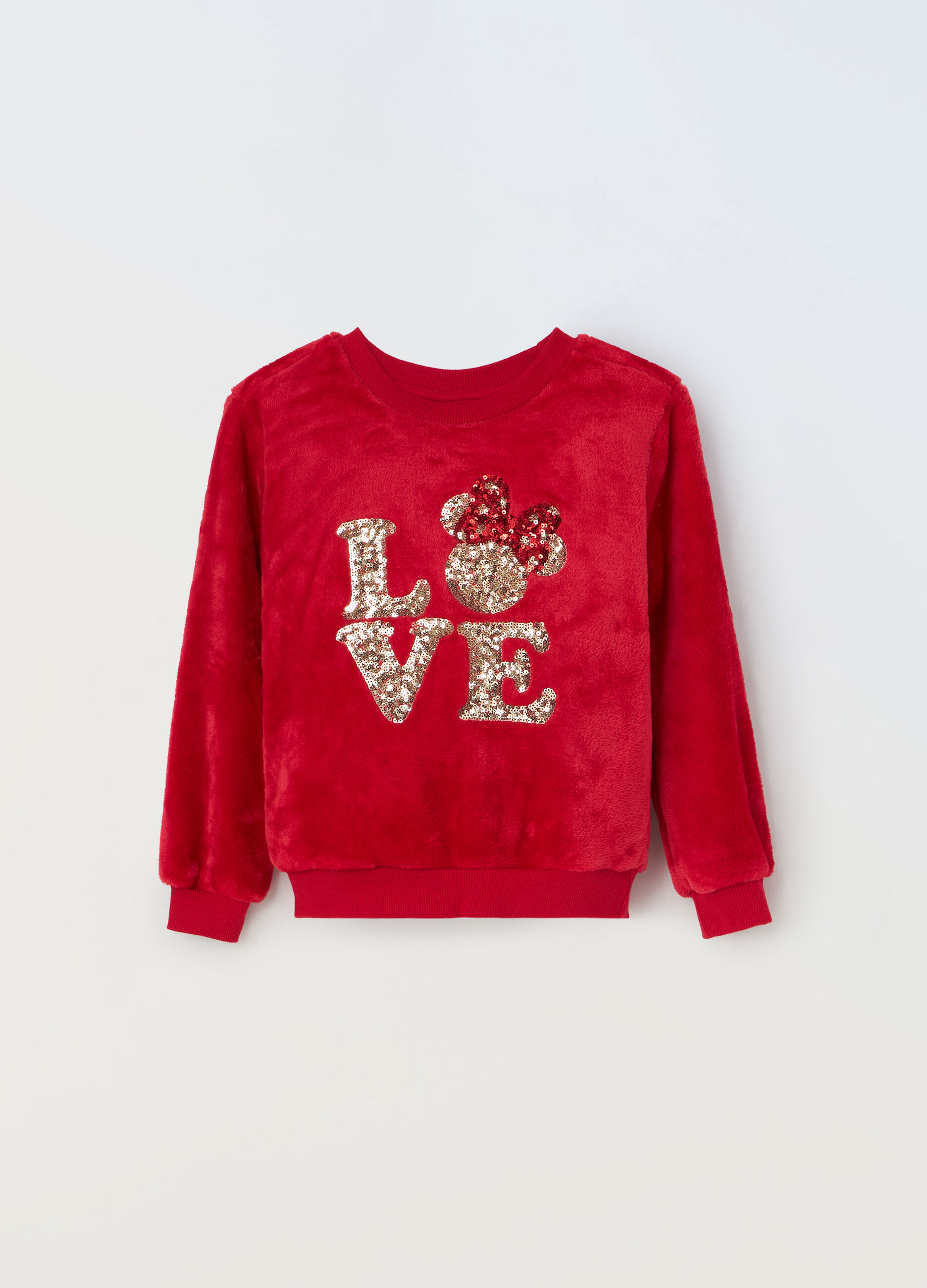 Felpa in pile con paillettes bambina_0