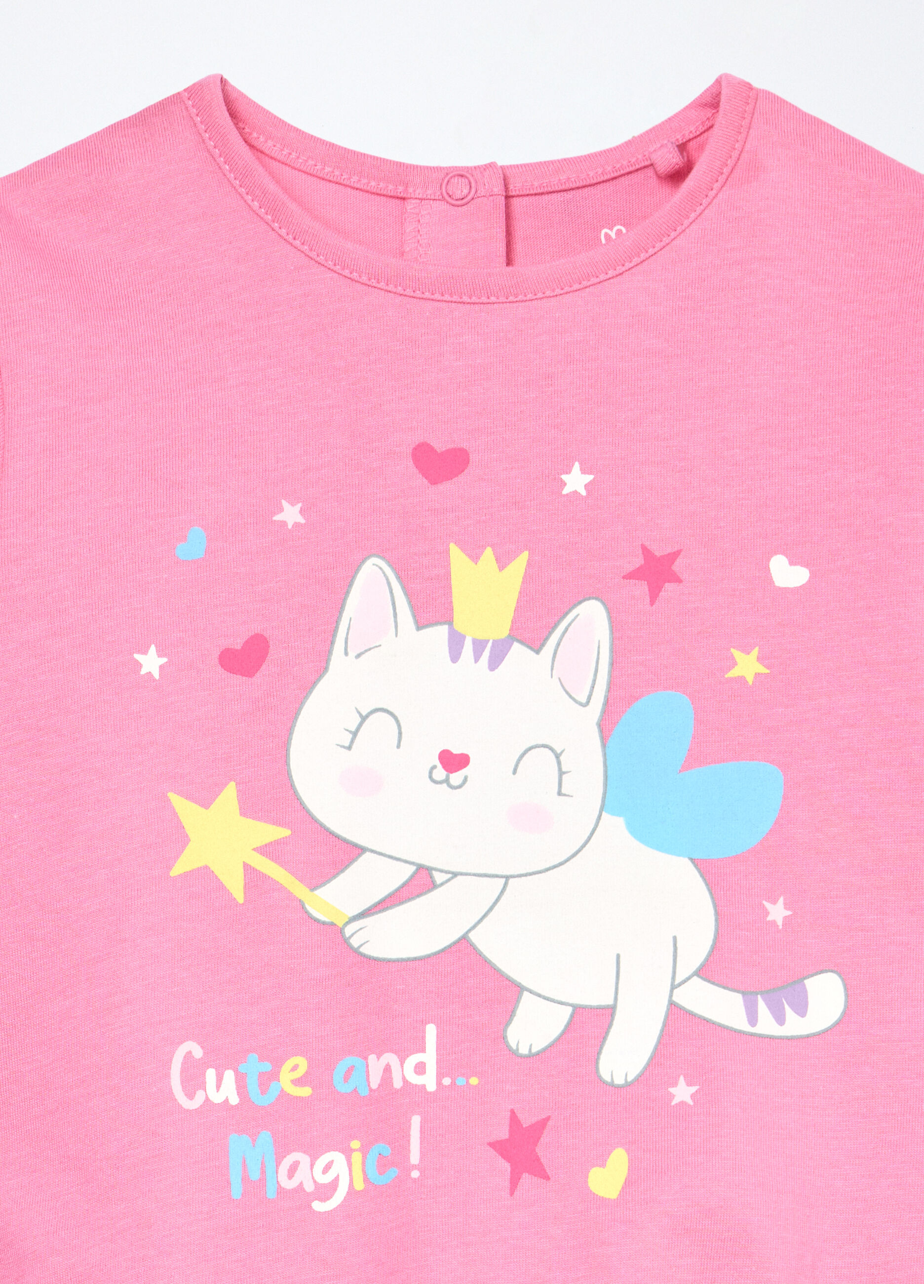 Set pigiama lungo in jersey di puro cotone neonata_2