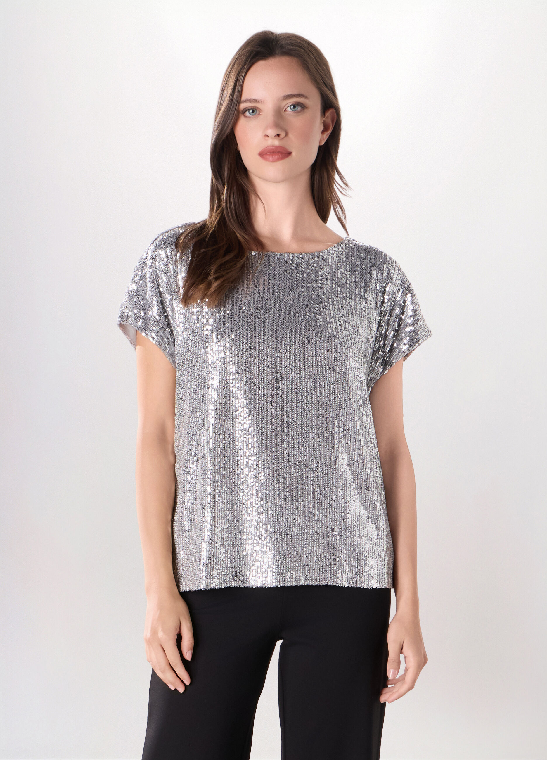 Top con paillettes donna_0
