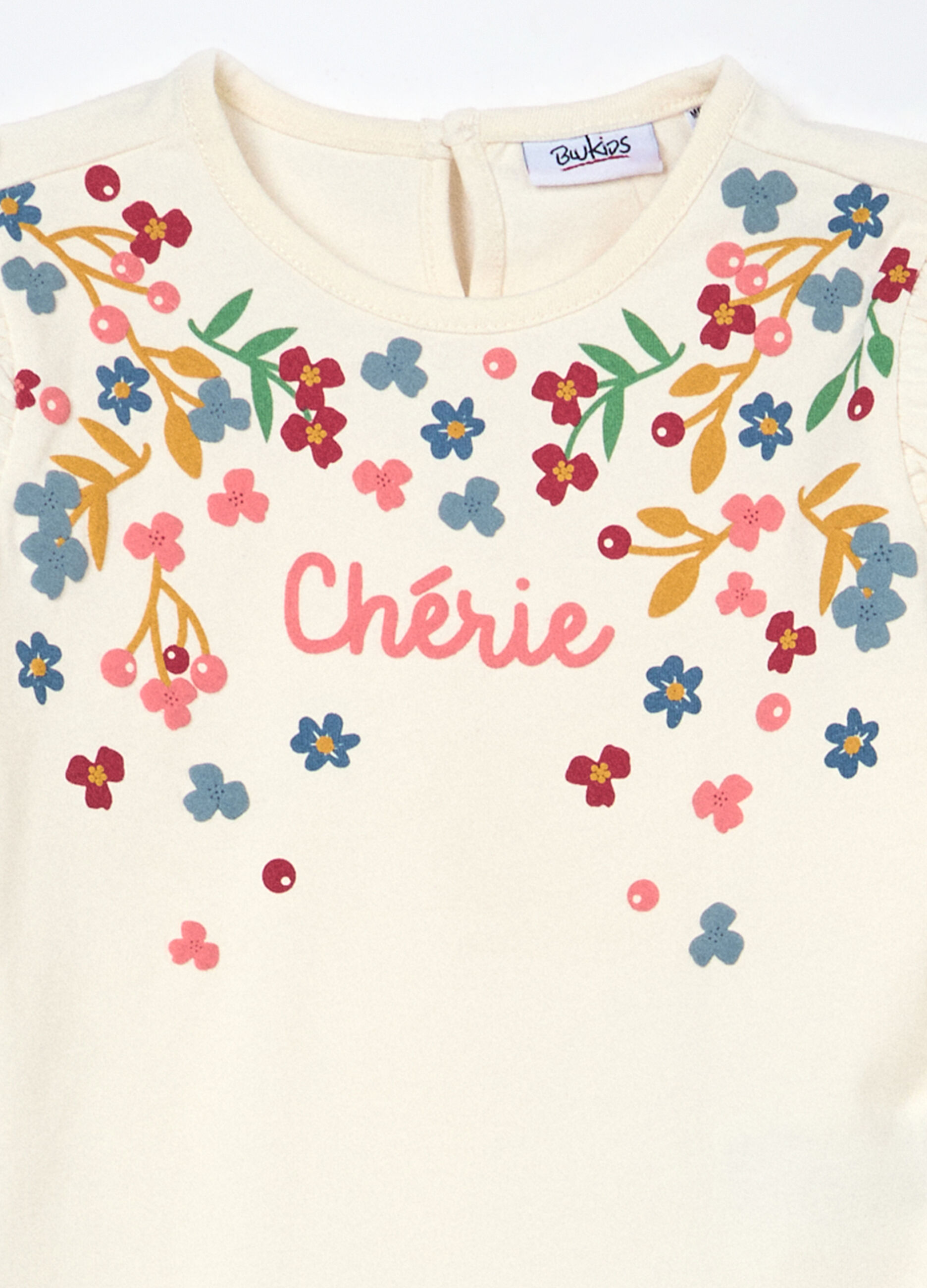 T-shirt in jersey di cotone stretch neonata_2