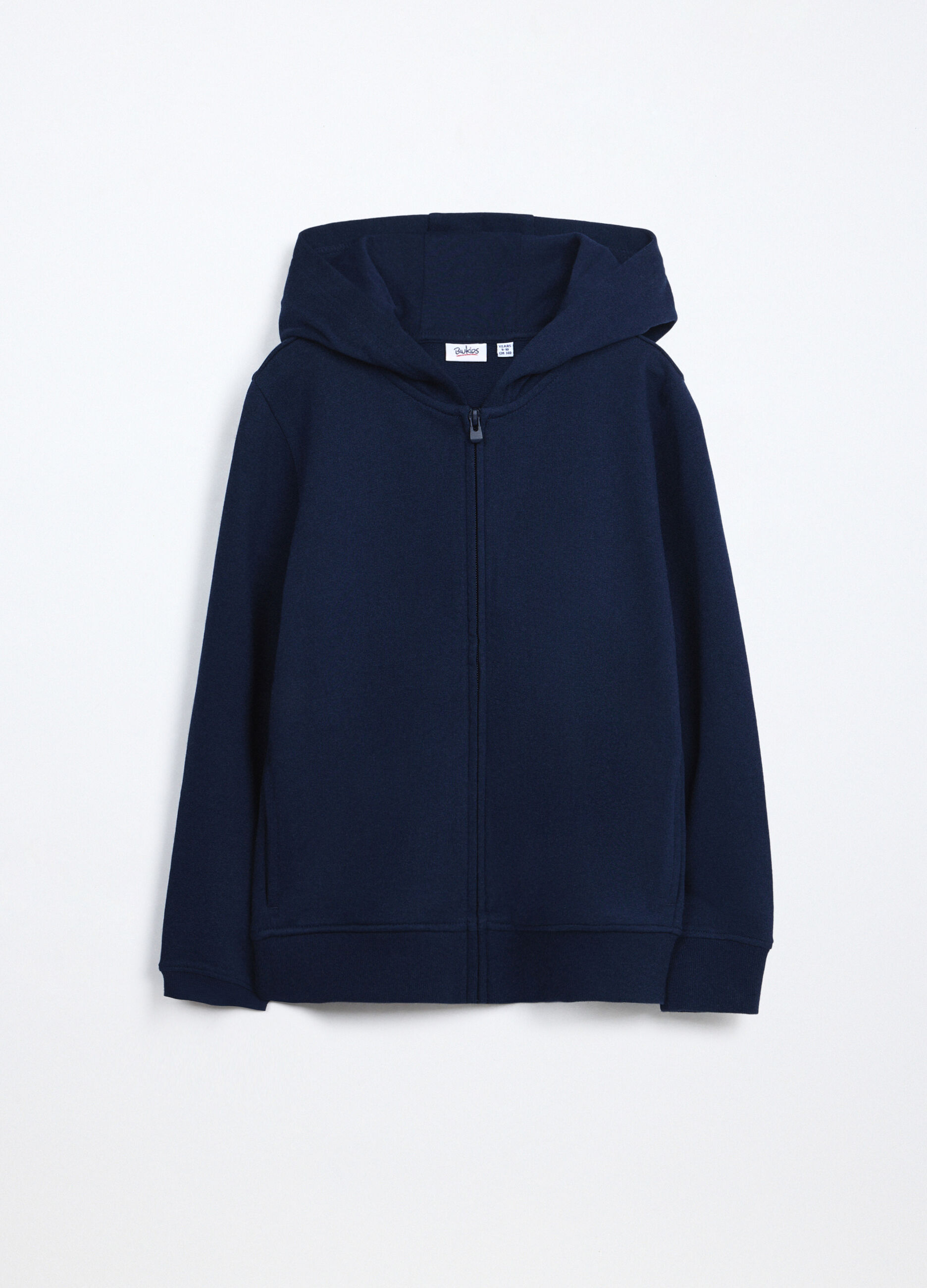 Felpa full zip in puro cotone bambina_0