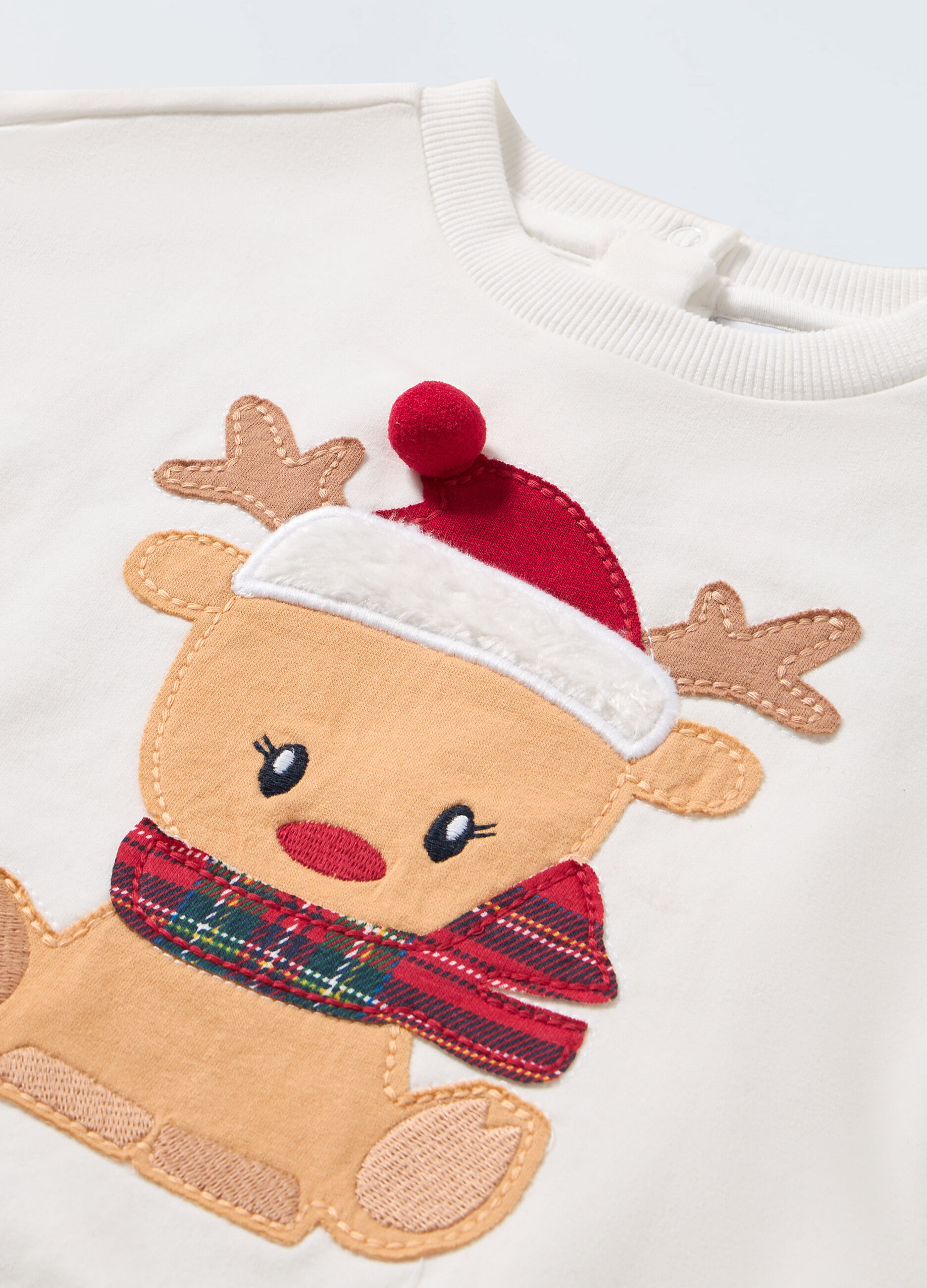 Felpa in cotone stretch neonata_1