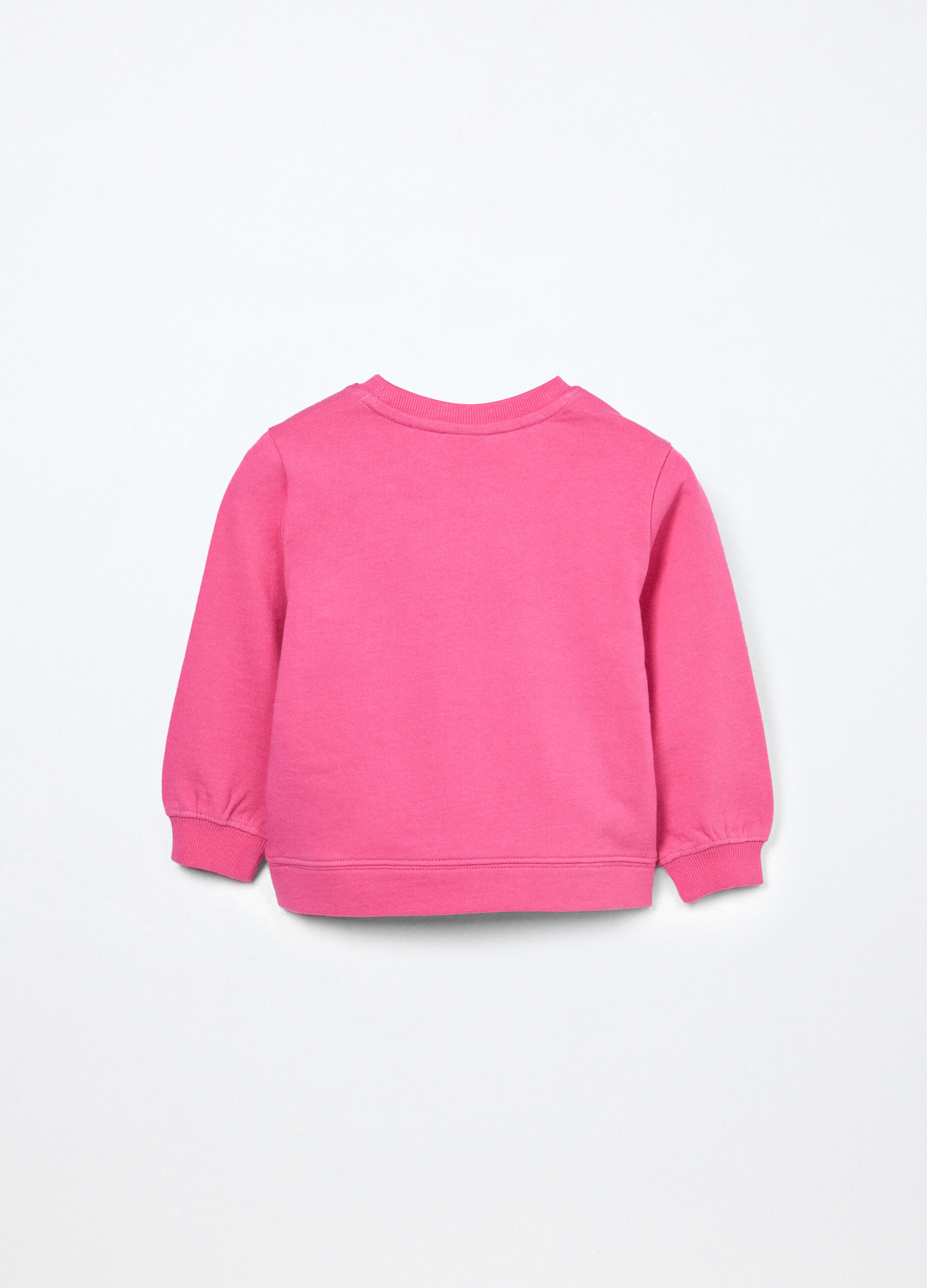 Felpa in french terry di puro cotone neonata_1