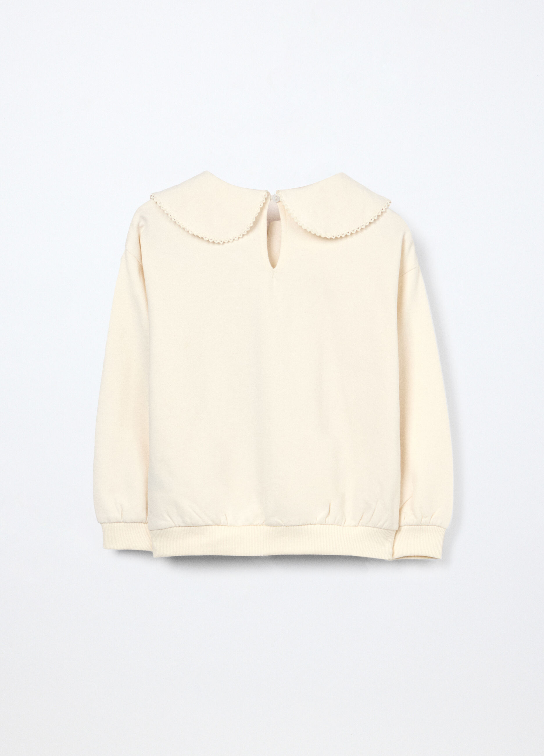 Felpa in cotone stretch neonata_1