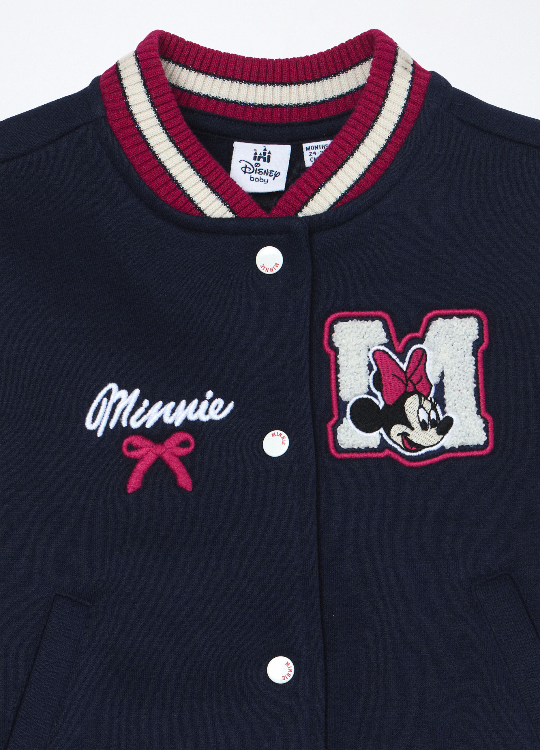 Bomber varsity in felpa misto cotone neonata_2
