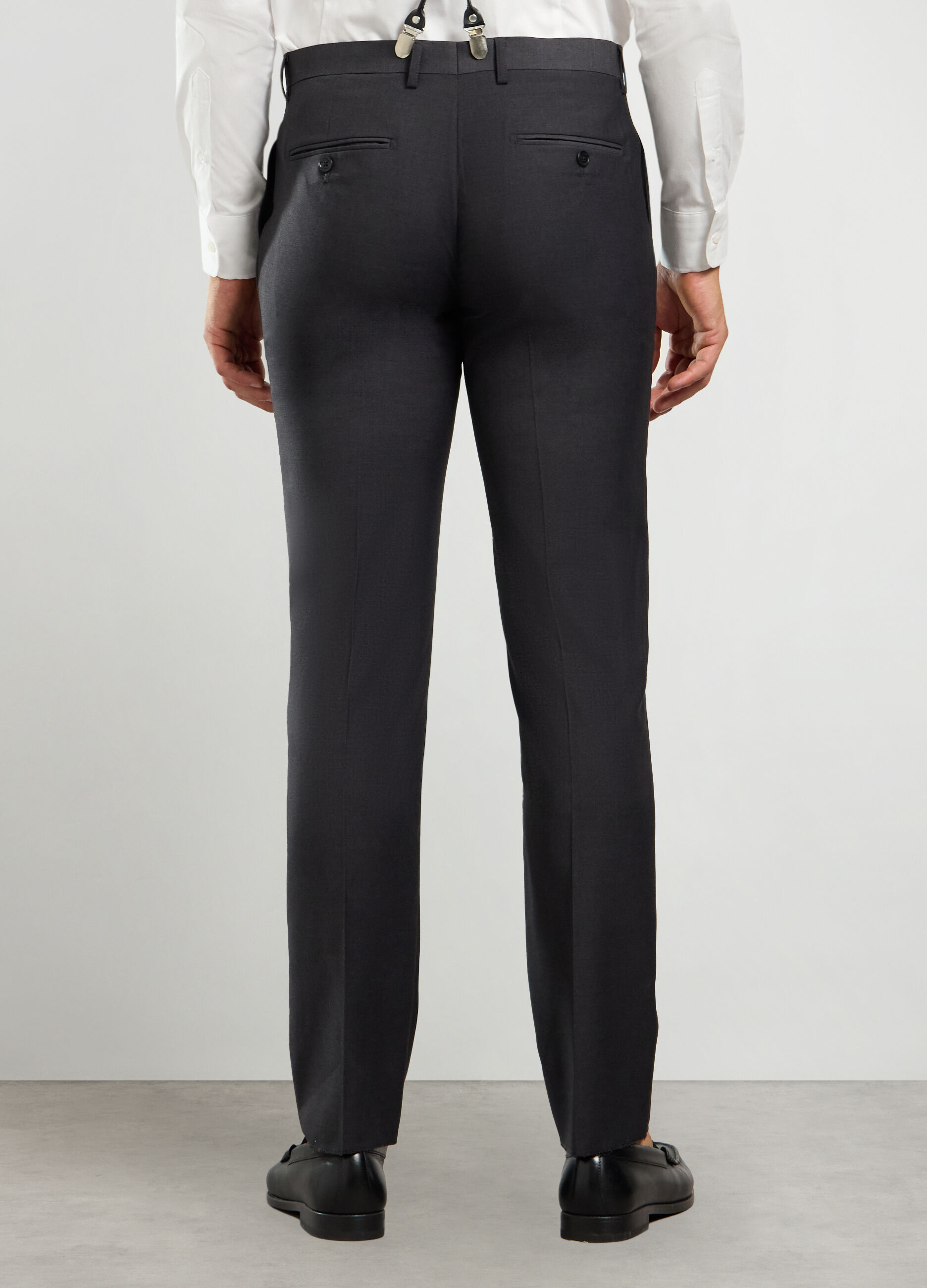 Pantalone slim fit in tessuto stretch uomo_1