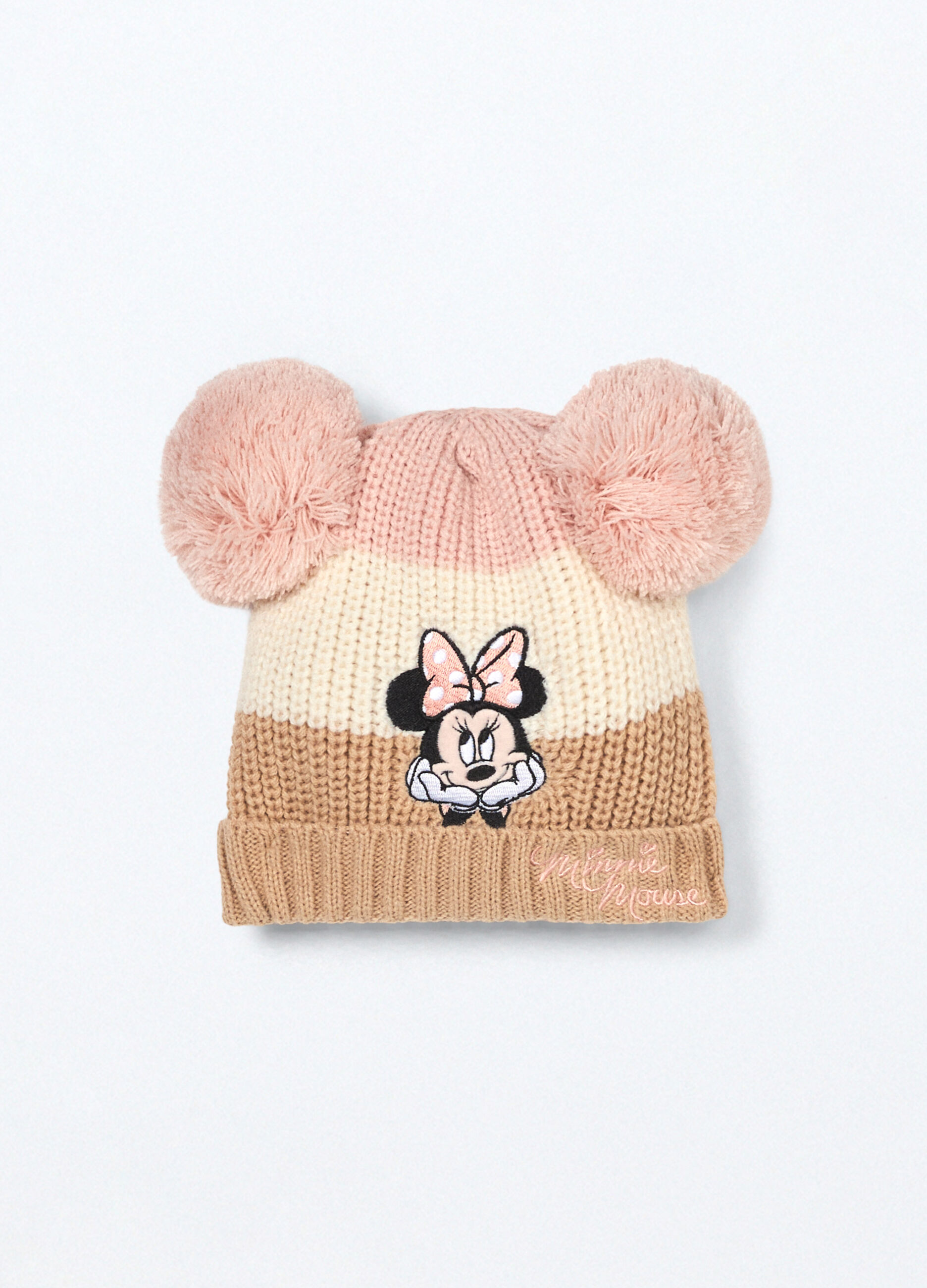 Berretto tricot a righe neonata_0