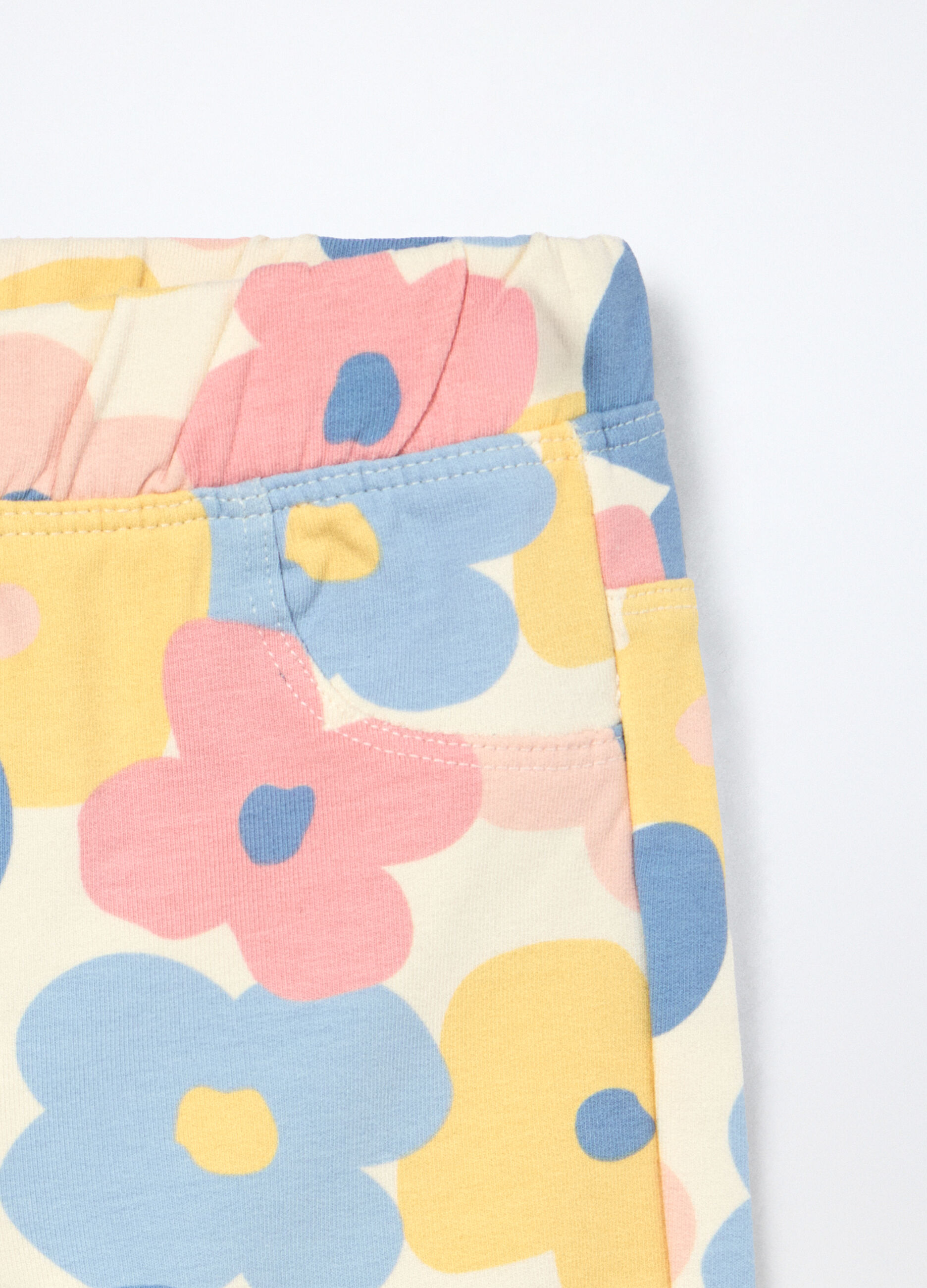 Treggings in cotone fleece stretch neonata_2