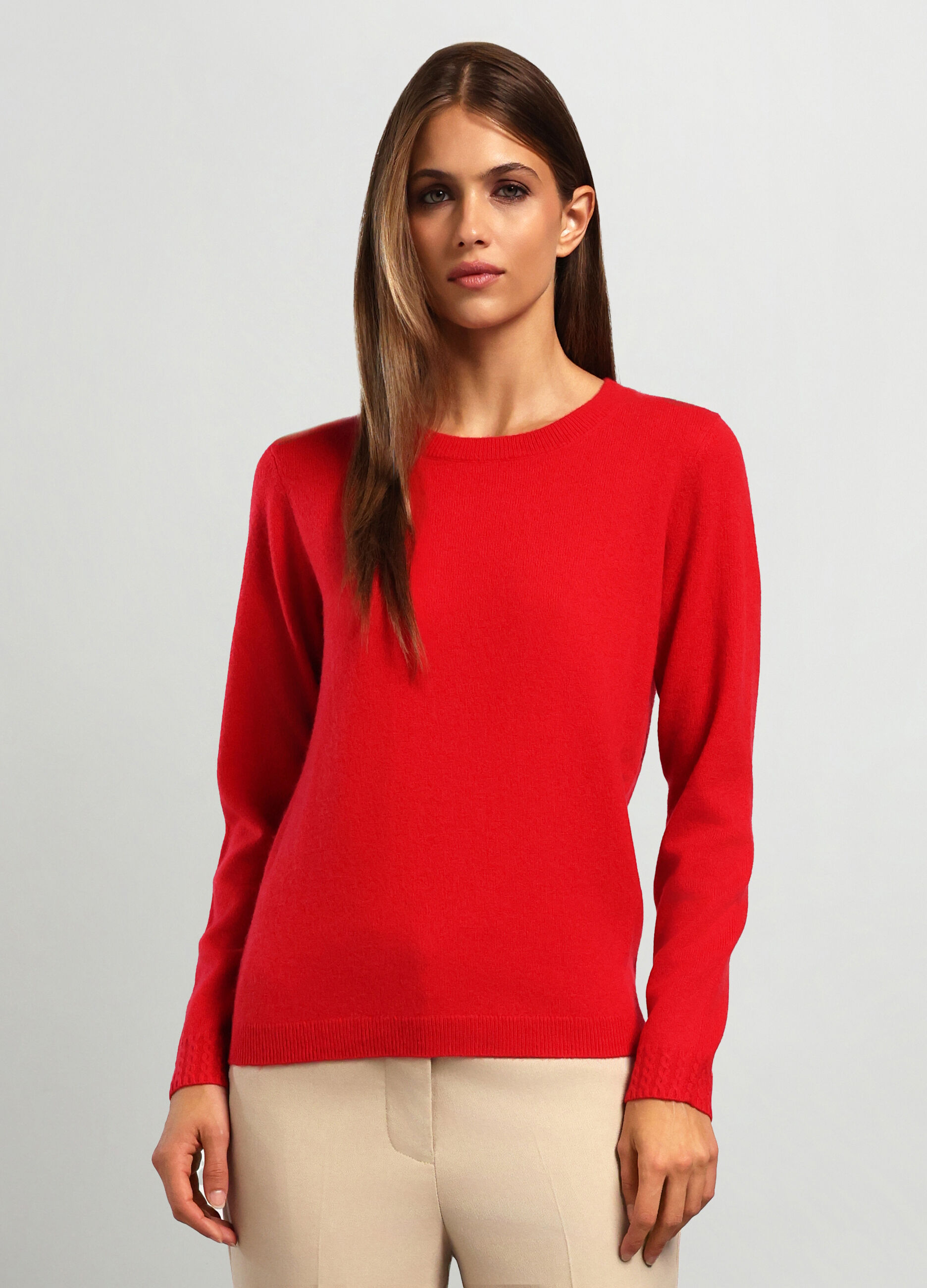 Pull over in puro cashmere donna_0