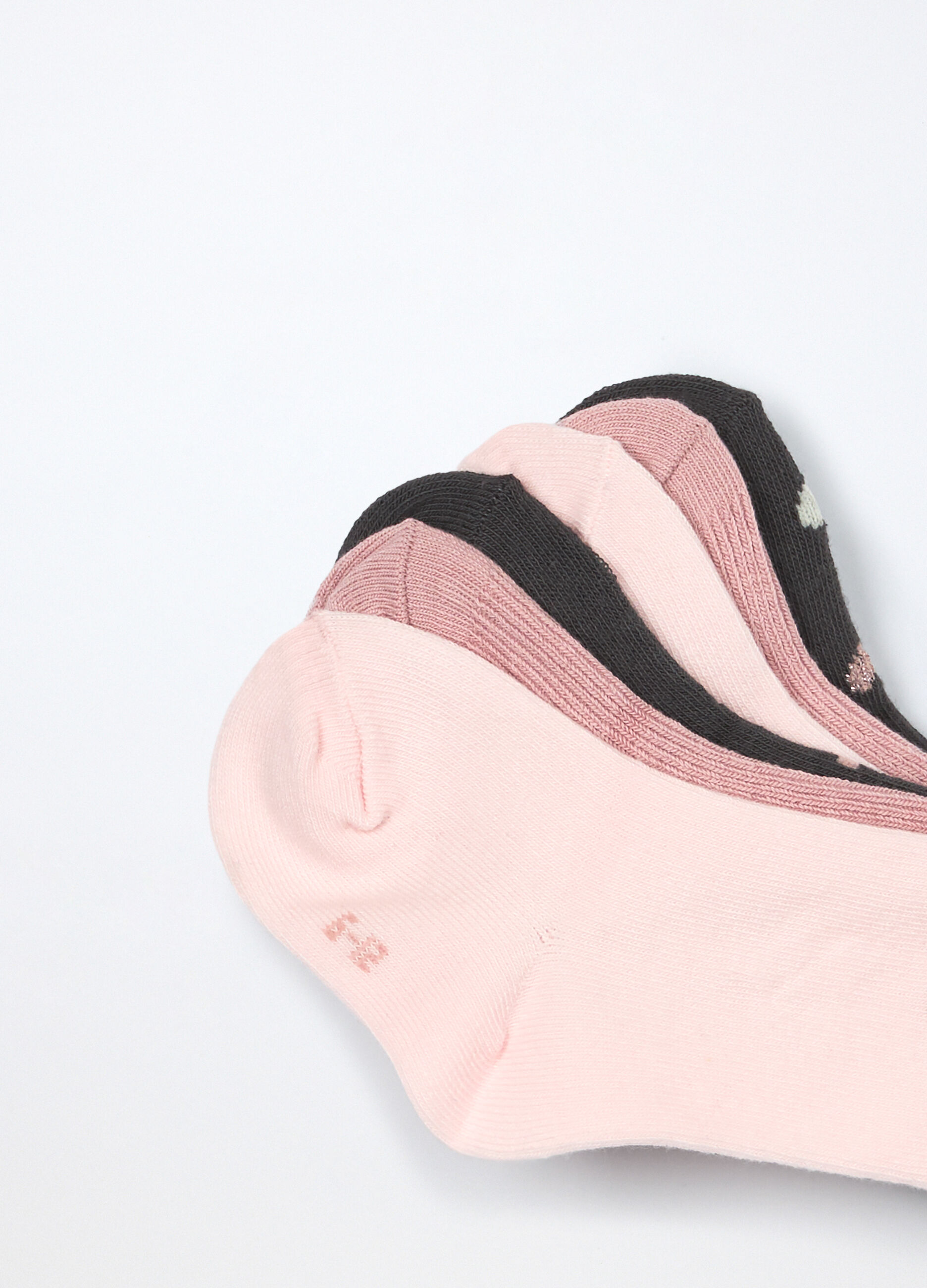 Pack 3 calze lunghe in misto cotone neonata_2