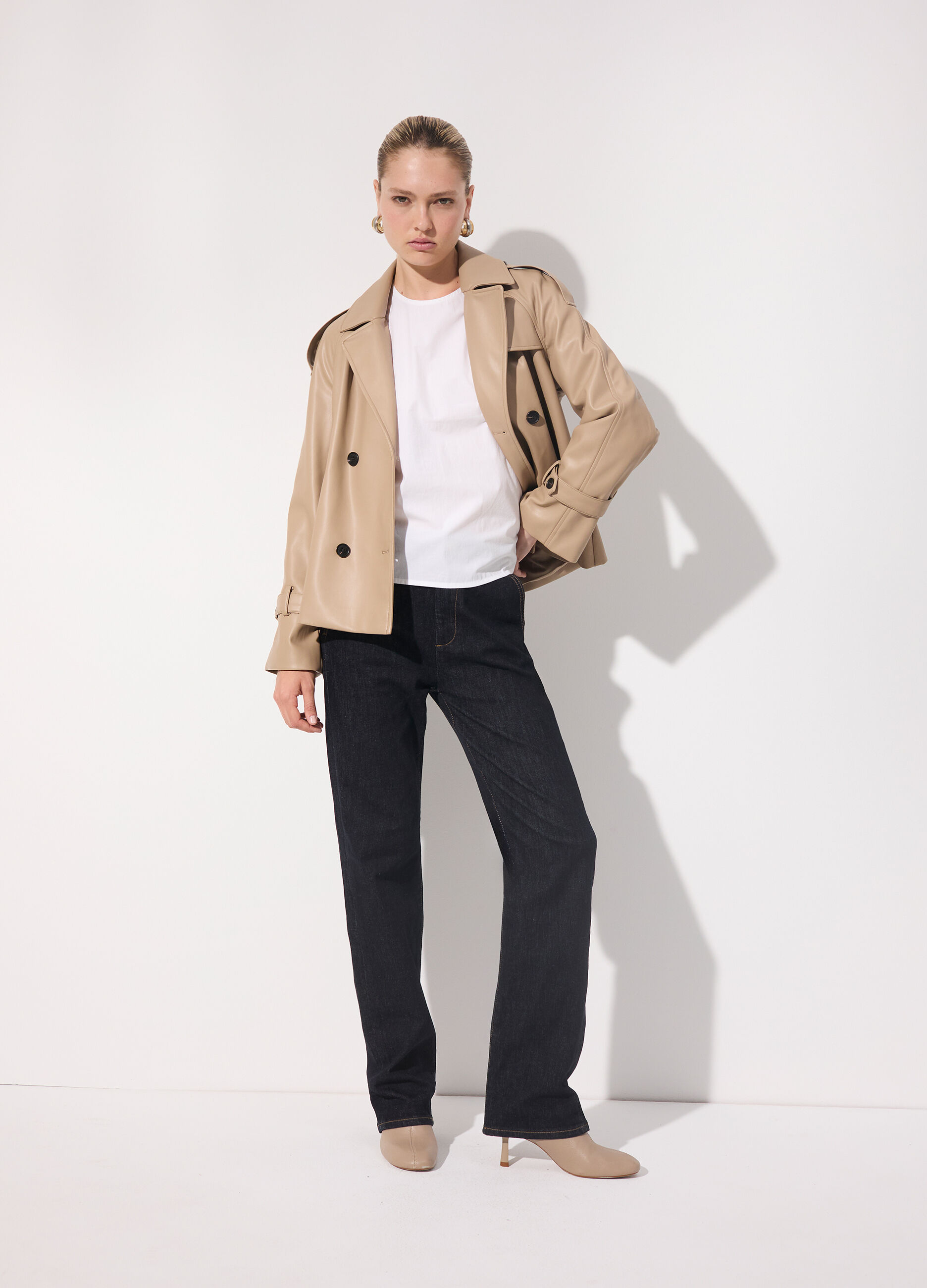 Blusa in popeline di puro cotone donna_0