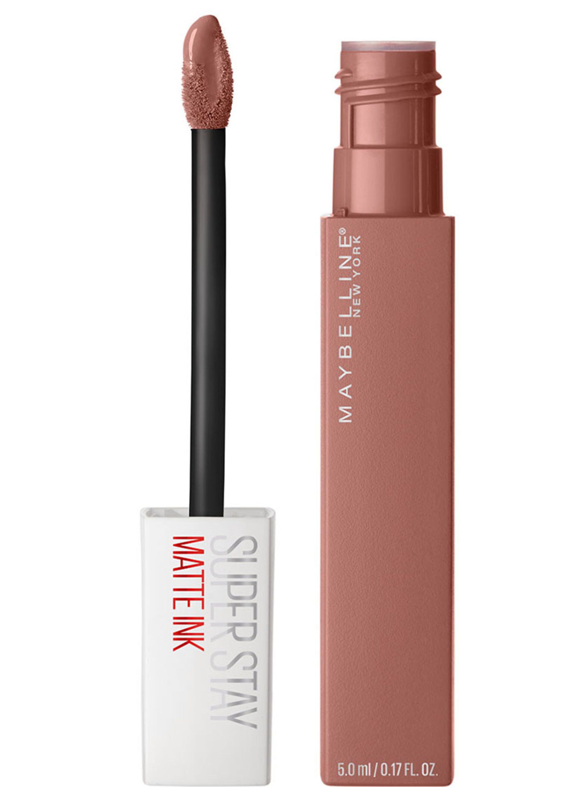 Maybelline New York Tinta Labbra SuperStay Matte Ink, Rossetto Matte Liquido a Lunga Tenuta, Seductress (65), 5 ml._0