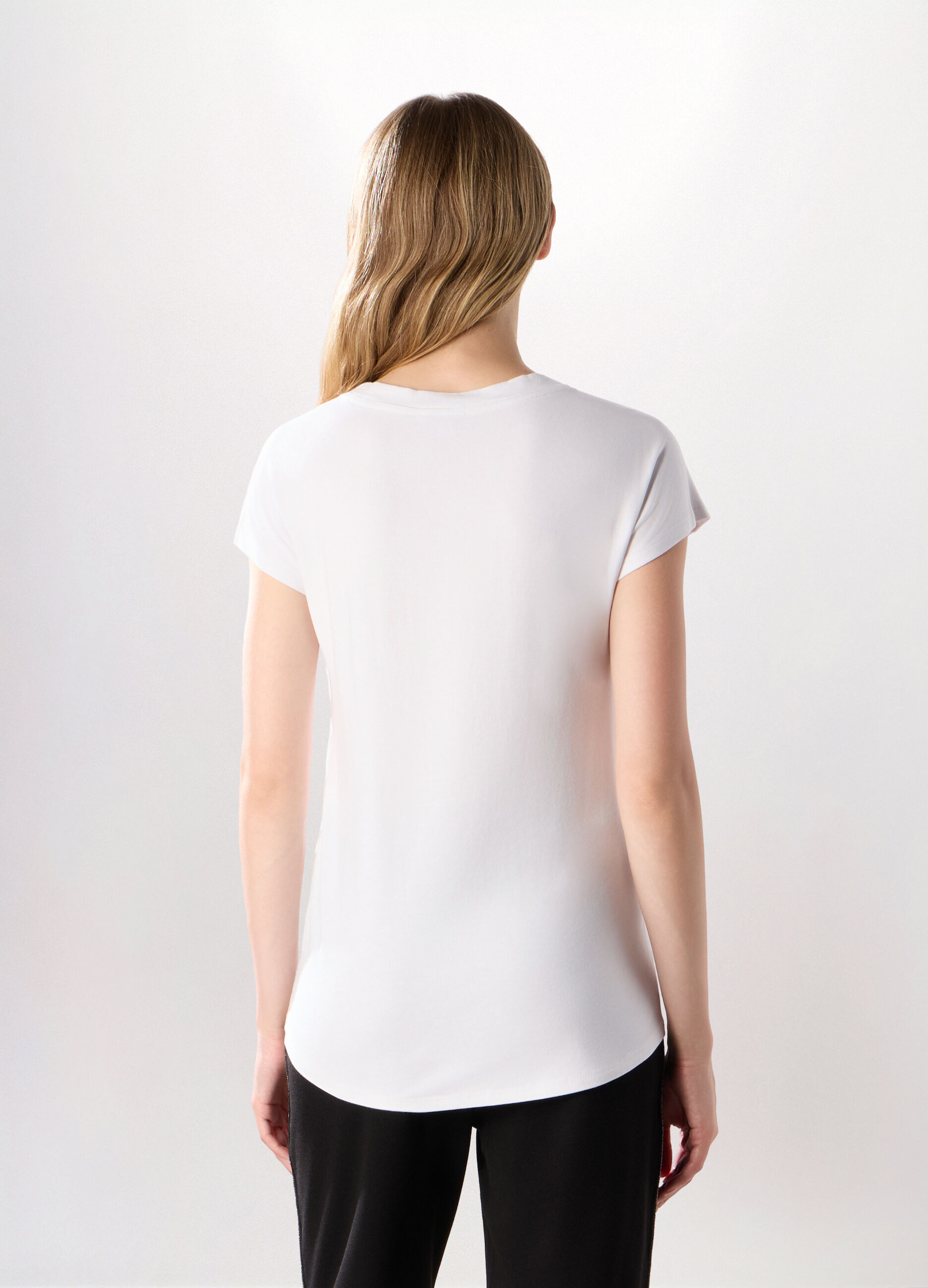 T-shirt Holistic fitness in jersey di viscosa stretch donna_1