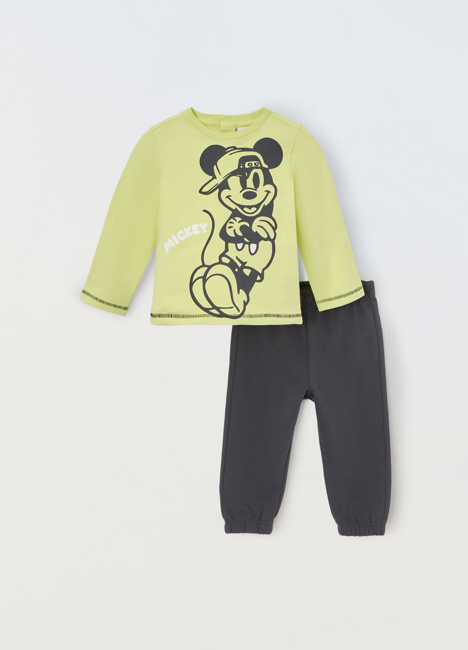 Jogging set in puro cotone neonato_0