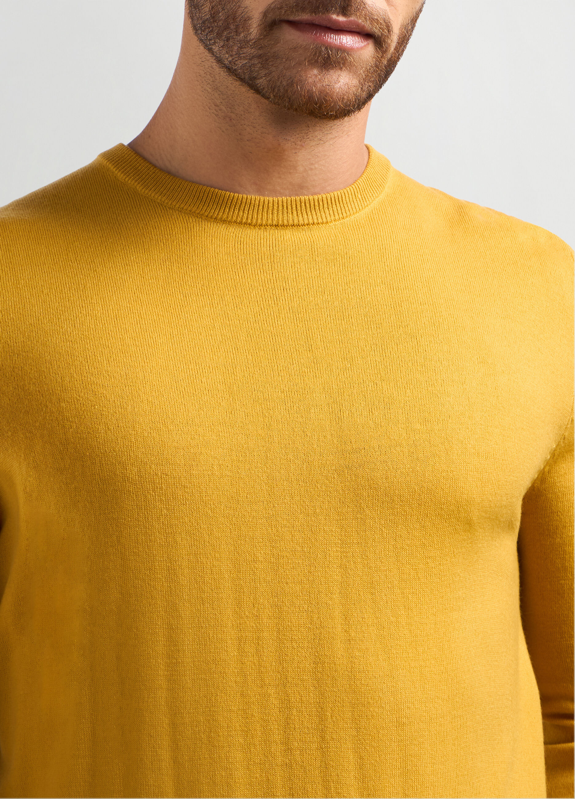 Maglione girocollo maglia rasata uomo_2