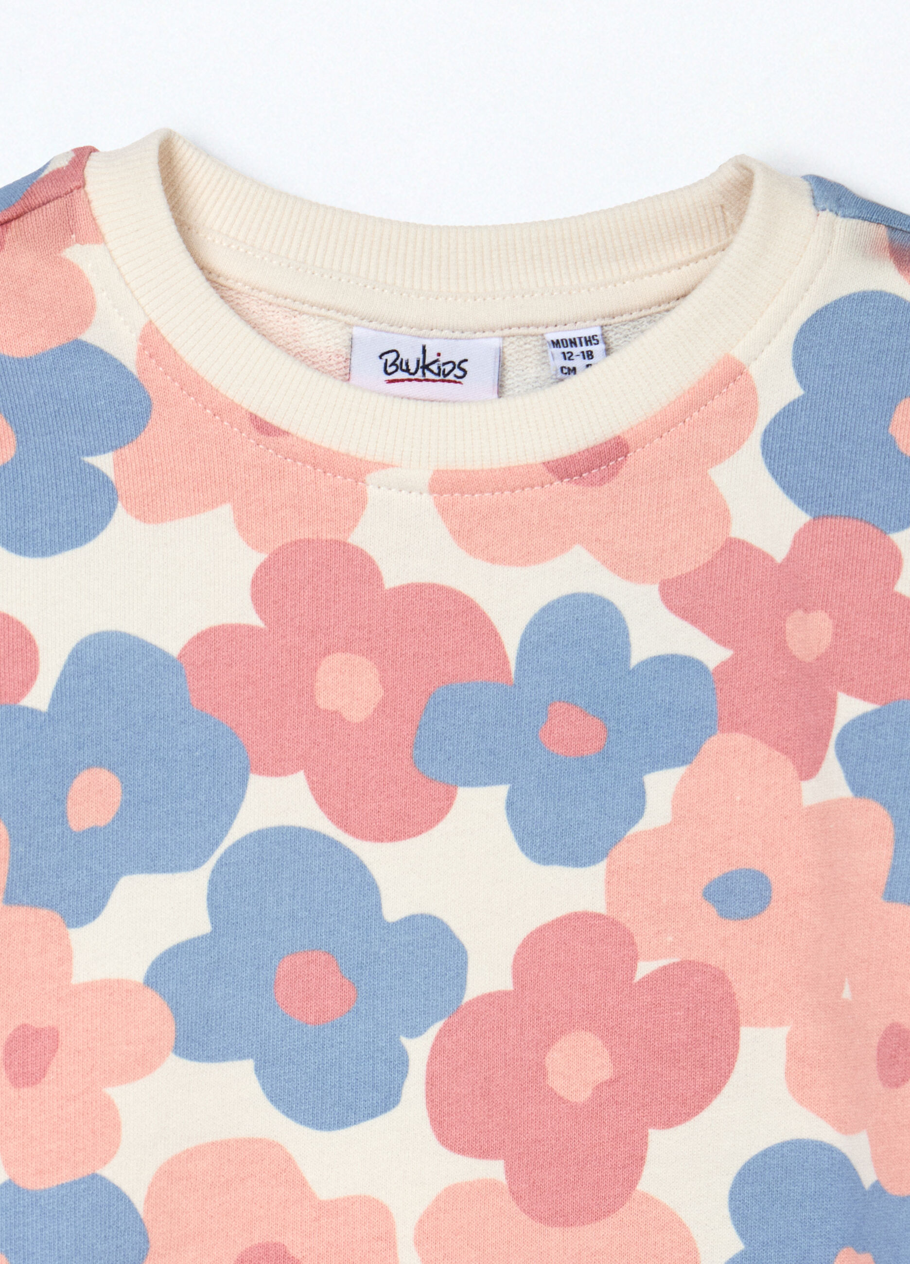 Felpa in french terry di puro cotone neonata_2