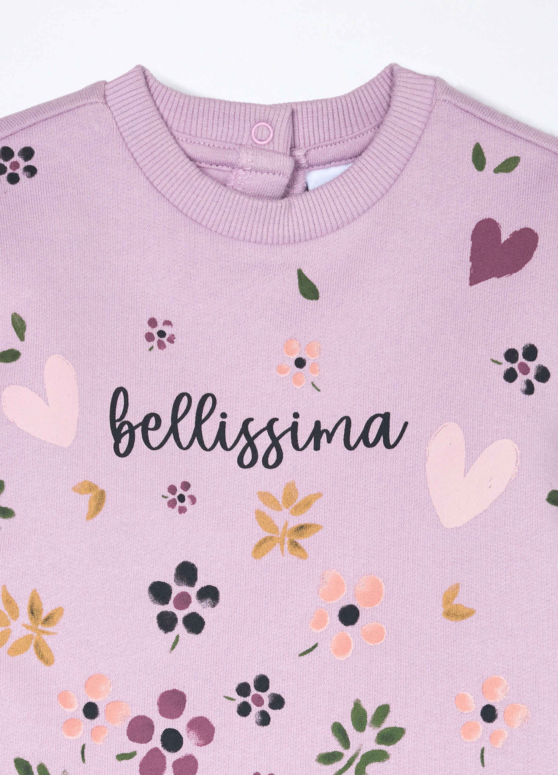 Jogging set in puro cotone fleece neonata_2