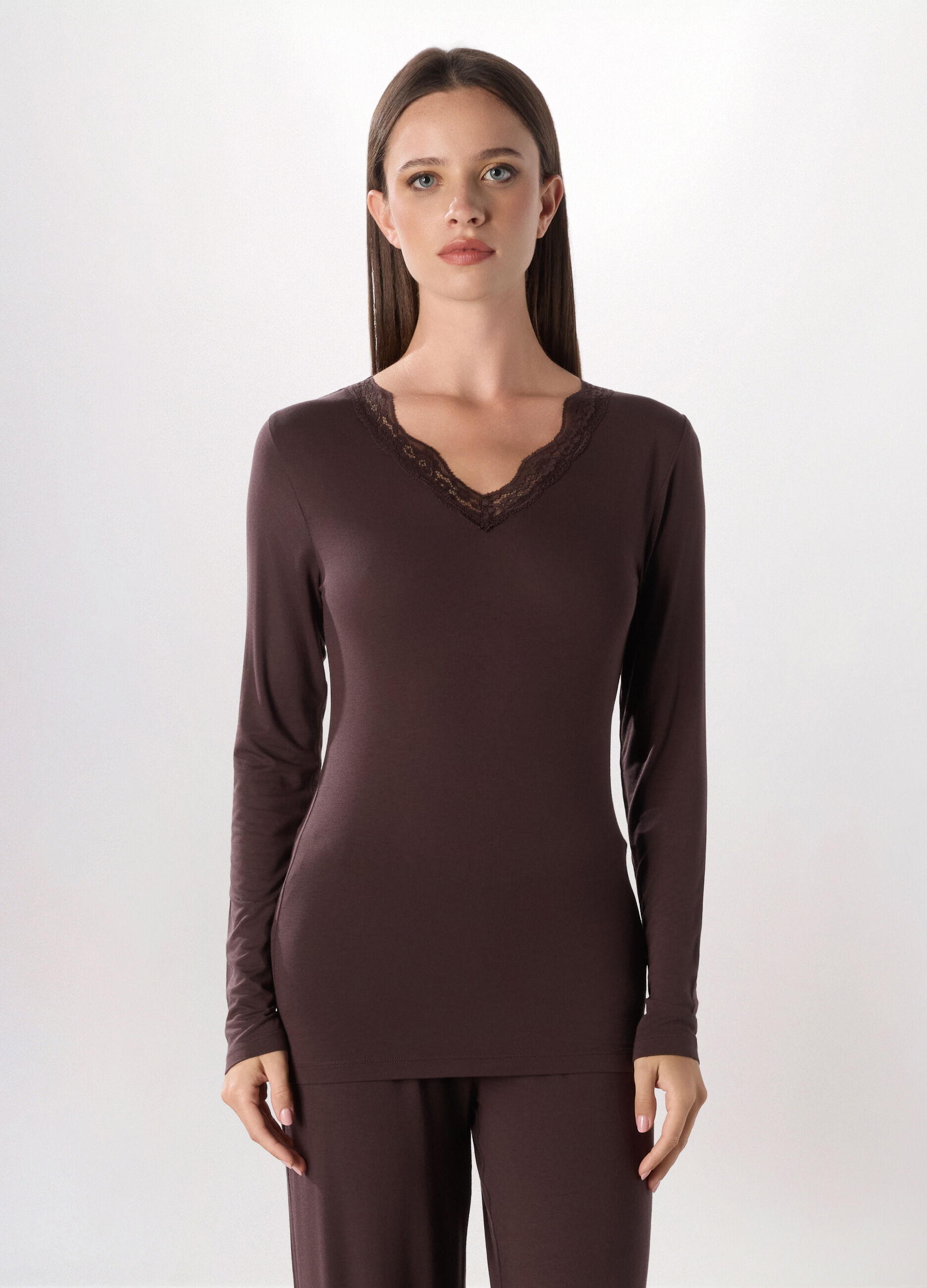 Maglietta intima a maniche lunghe donna_0