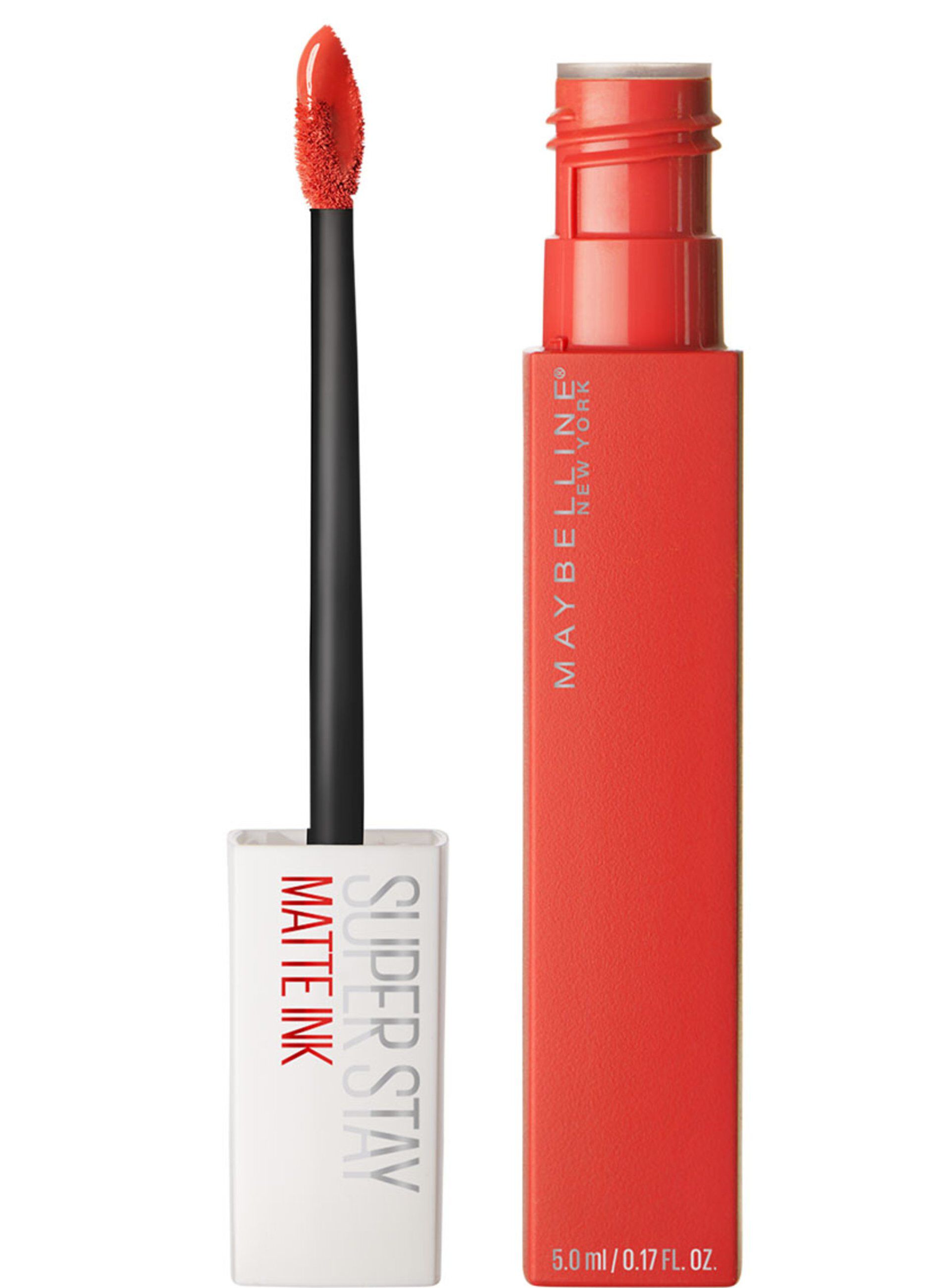 Maybelline New York Tinta Labbra SuperStay Matte Ink, Rossetto Matte Liquido a Lunga Tenuta, Heroine (25), 5 ml._0