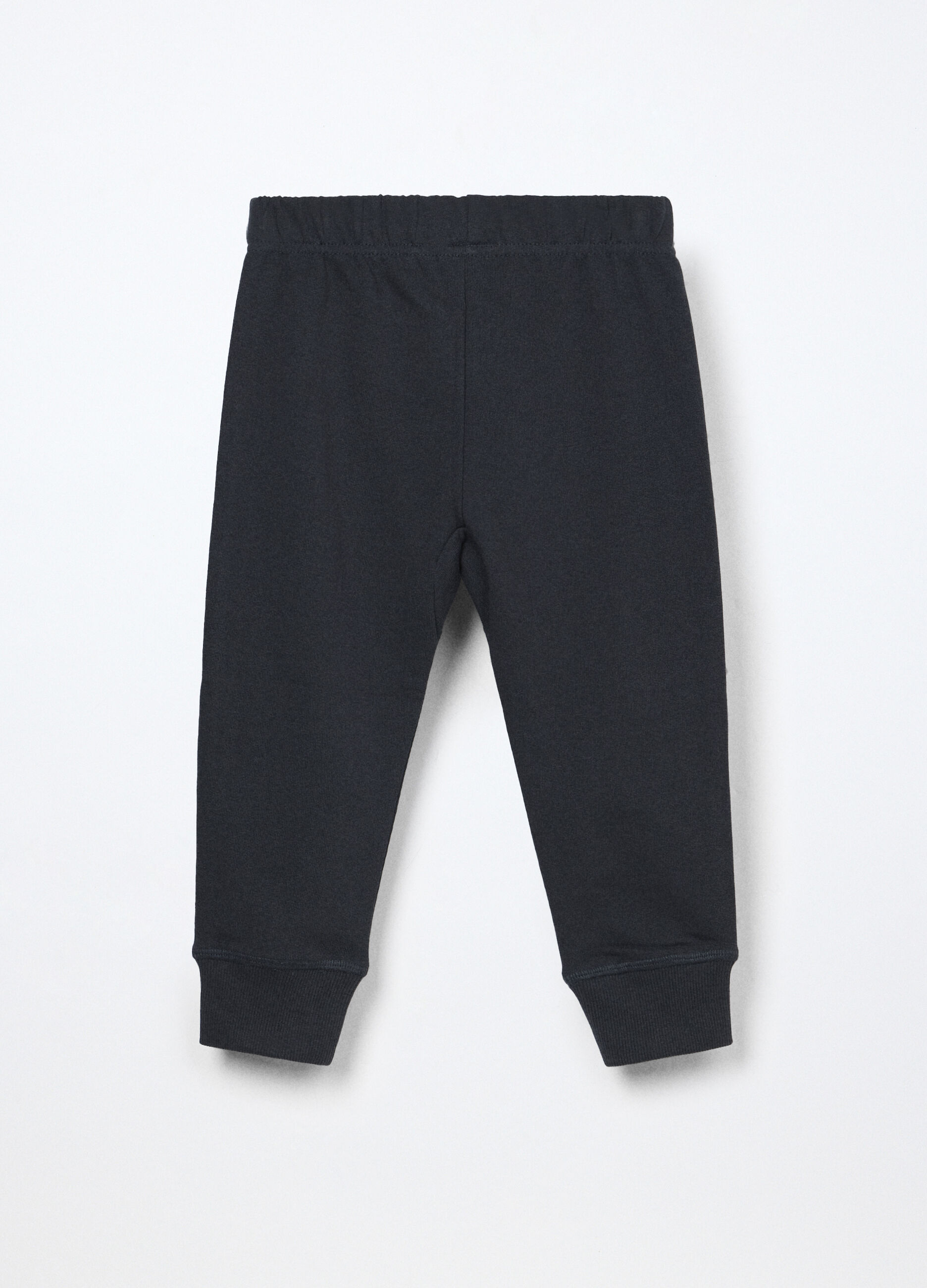Jogger in french terry di puro cotone neonato_1